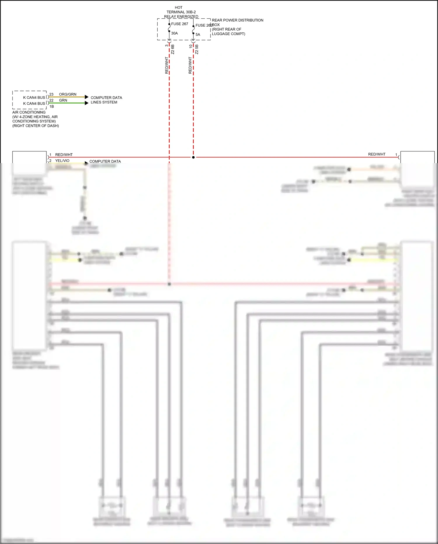 Wiring diagram air conditioning for BMW M5 F90 facelift (2020-2024) (3 of 3)