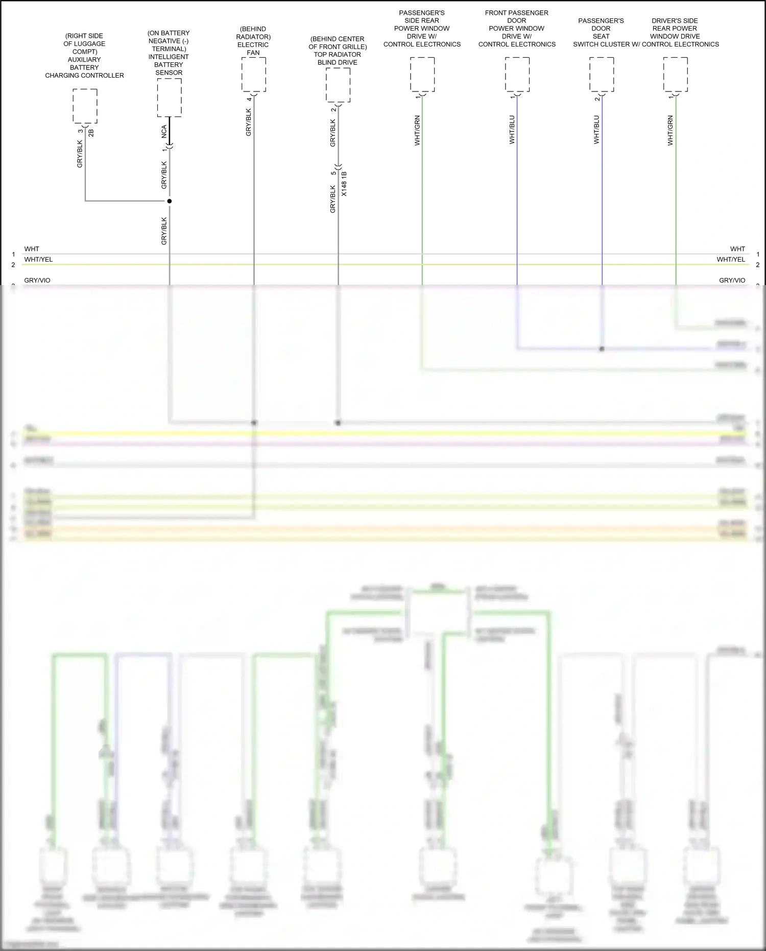 Wiring diagram center stack lighting for BMW M5 F90 facelift (2020-2024) (3 of 4)