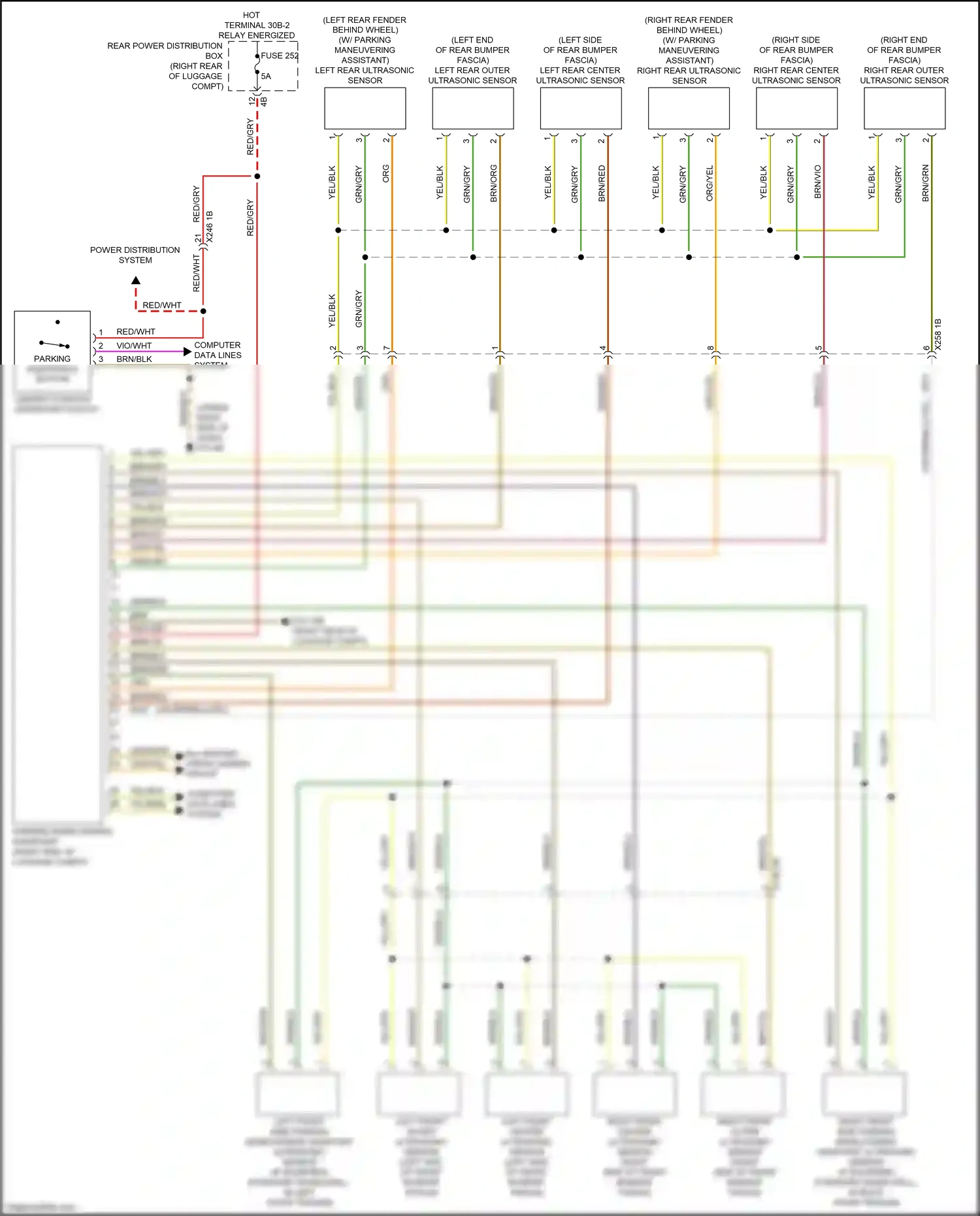 Wiring diagram computer data lines system for BMW M5 F90 facelift (2020-2024) (89 of 131)