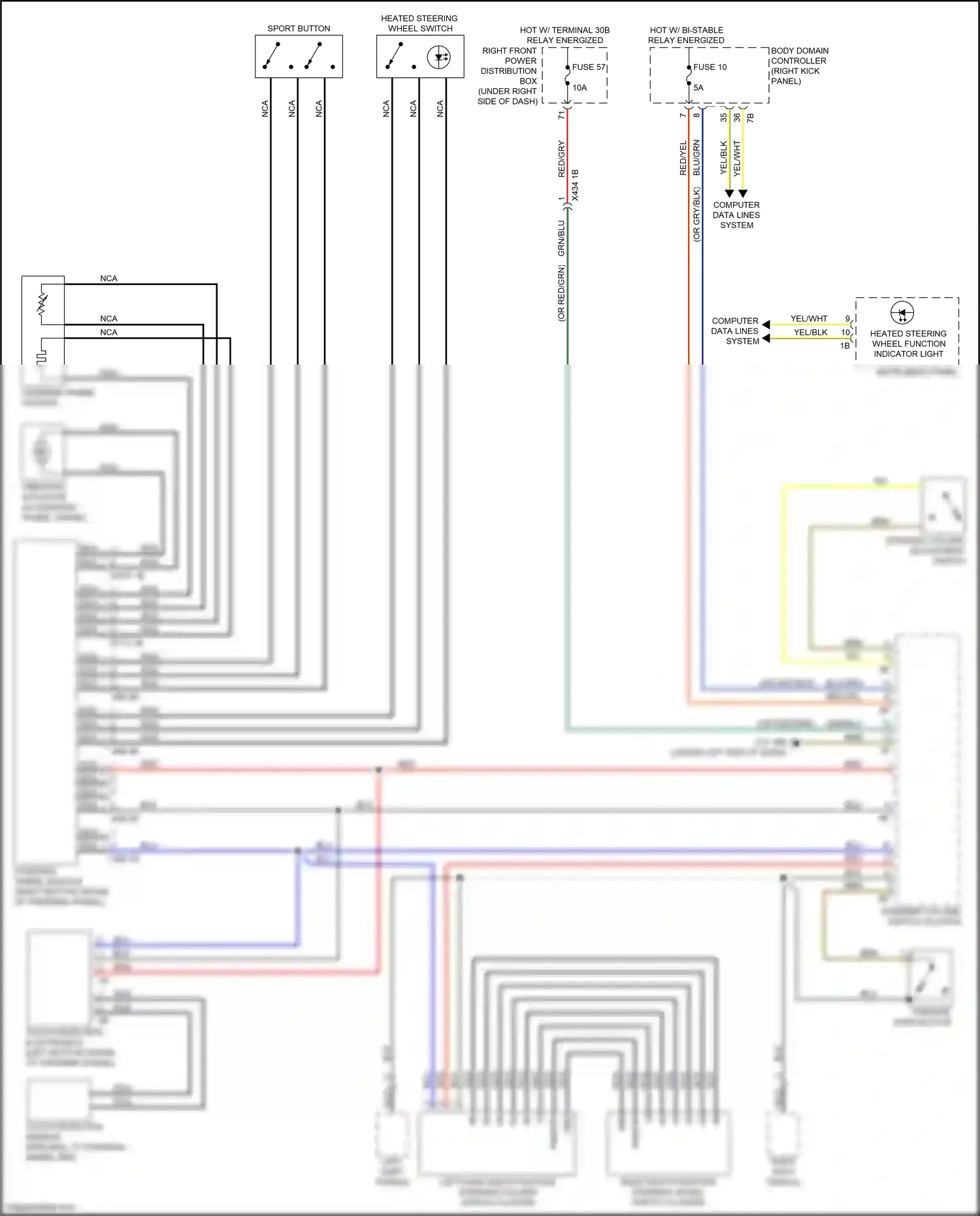 Wiring diagram computer data lines system for BMW M5 F90 facelift (2020-2024) (35 of 131)