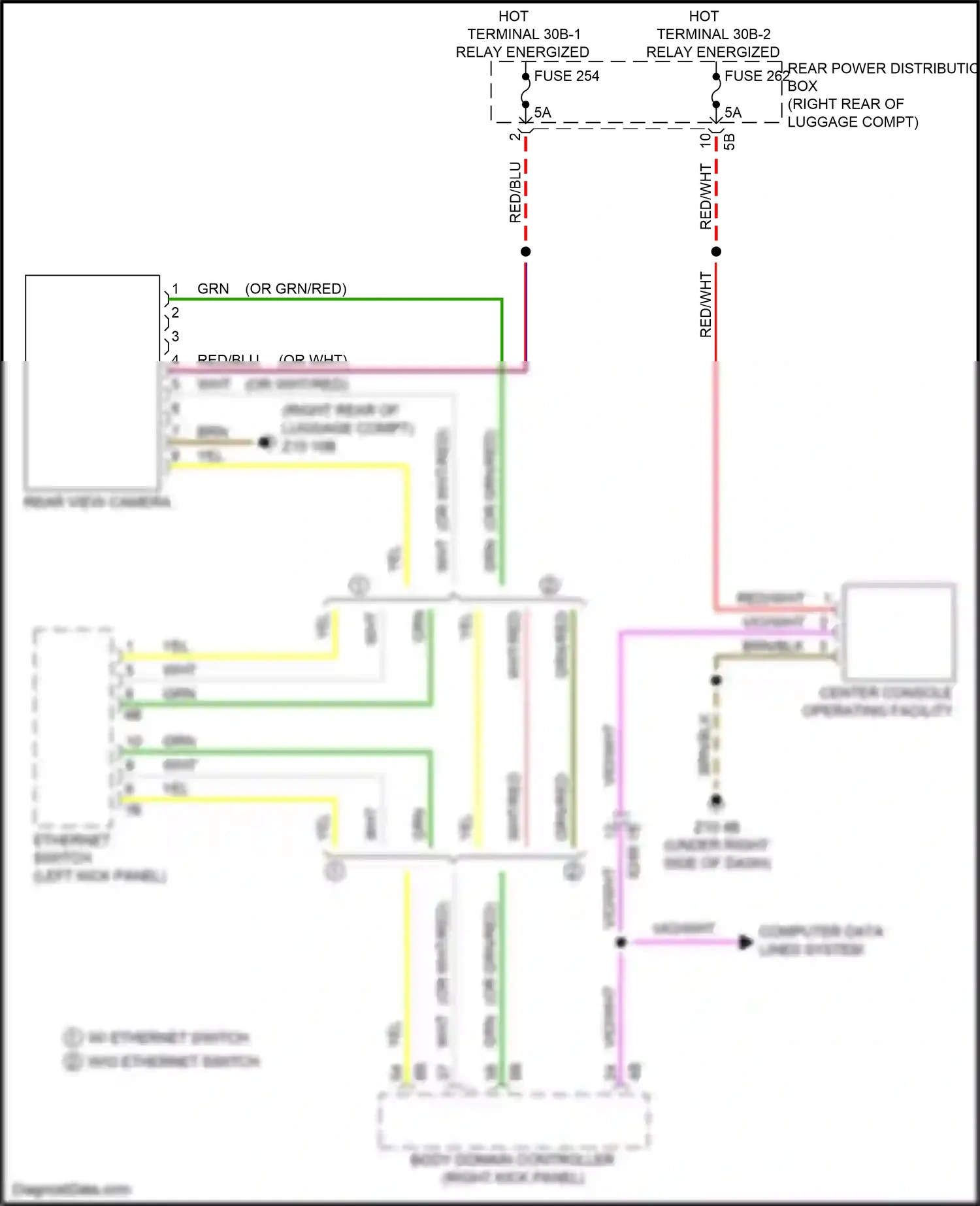 Wiring diagram computer data lines system for BMW M5 F90 facelift (2020-2024) (90 of 131)