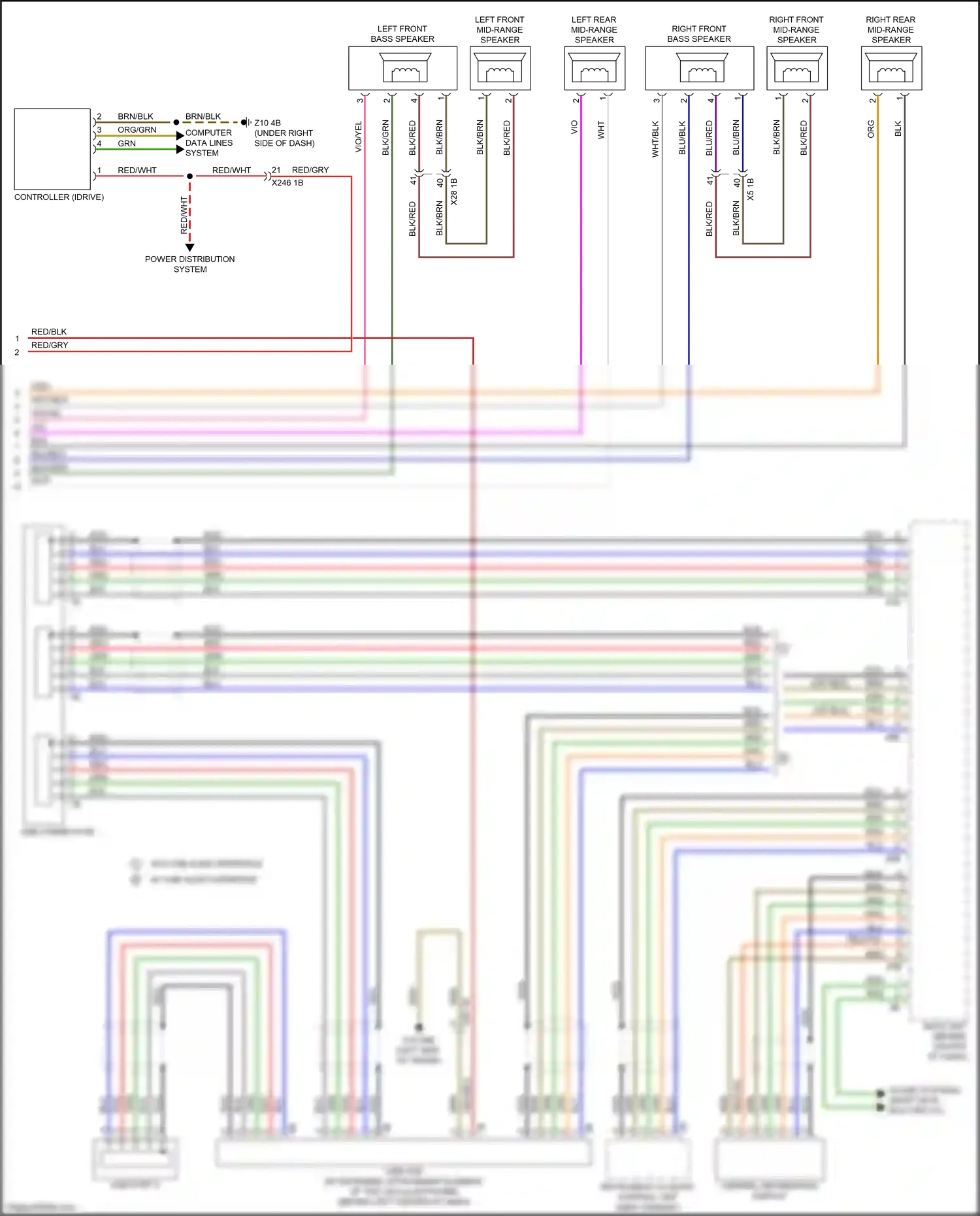 BMW M5 F90 facelift (2020-2024) controller (idrive) wiring diagram  (8 of 17)