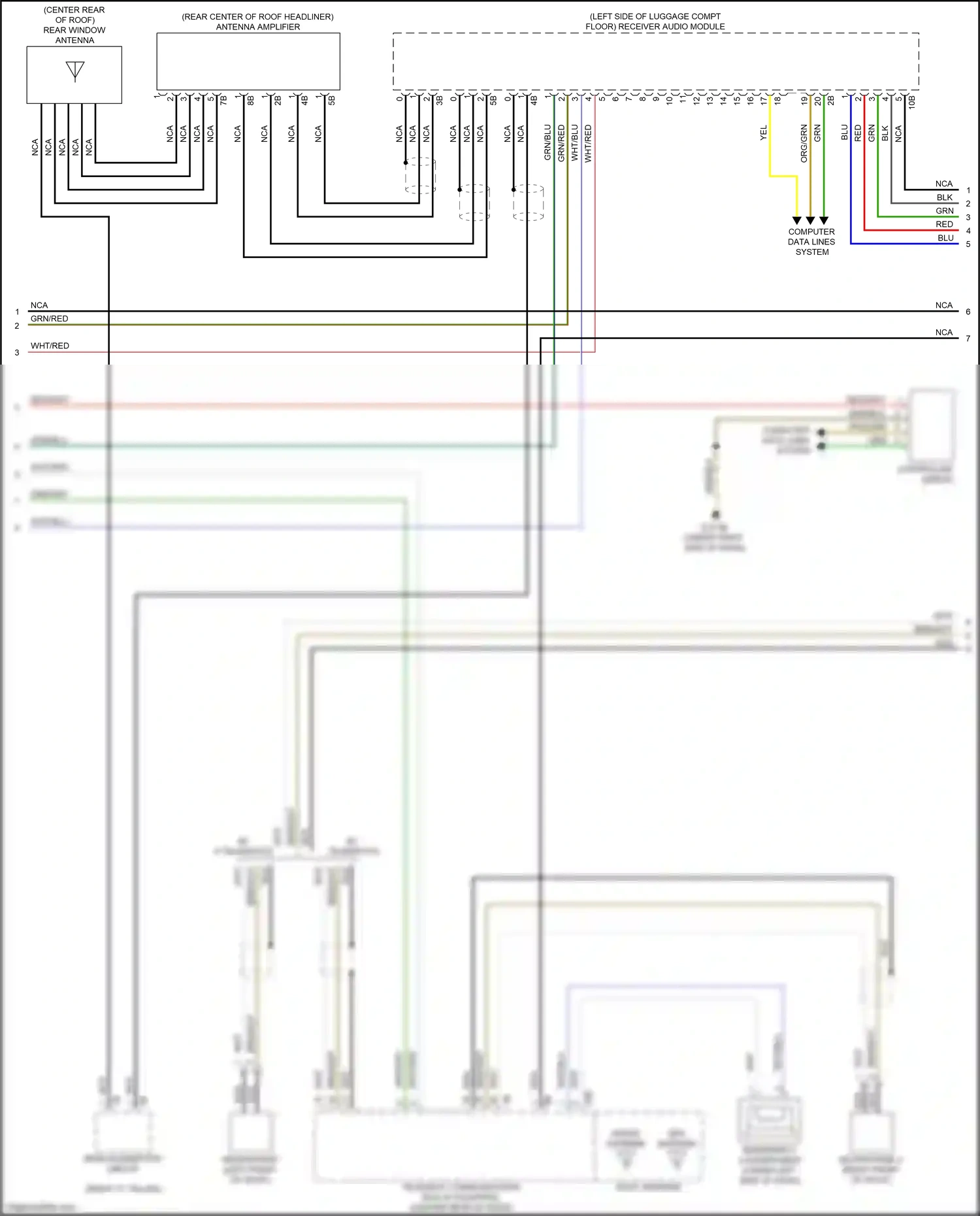 BMW M5 F90 facelift (2020-2024) controller (idrive) wiring diagram  (5 of 17)