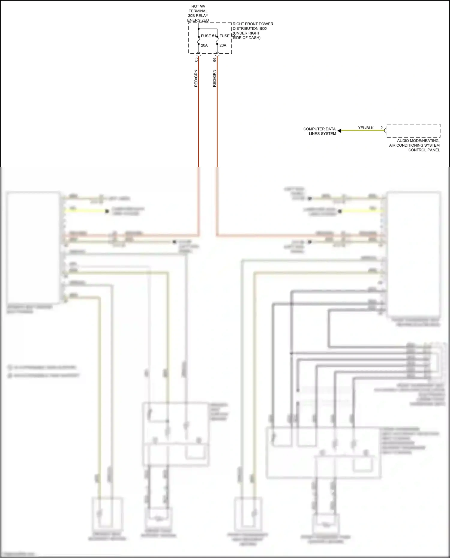 Wiring diagram driver's seat heating electronics for BMW M5 F90 facelift (2020-2024) (1 of 4)