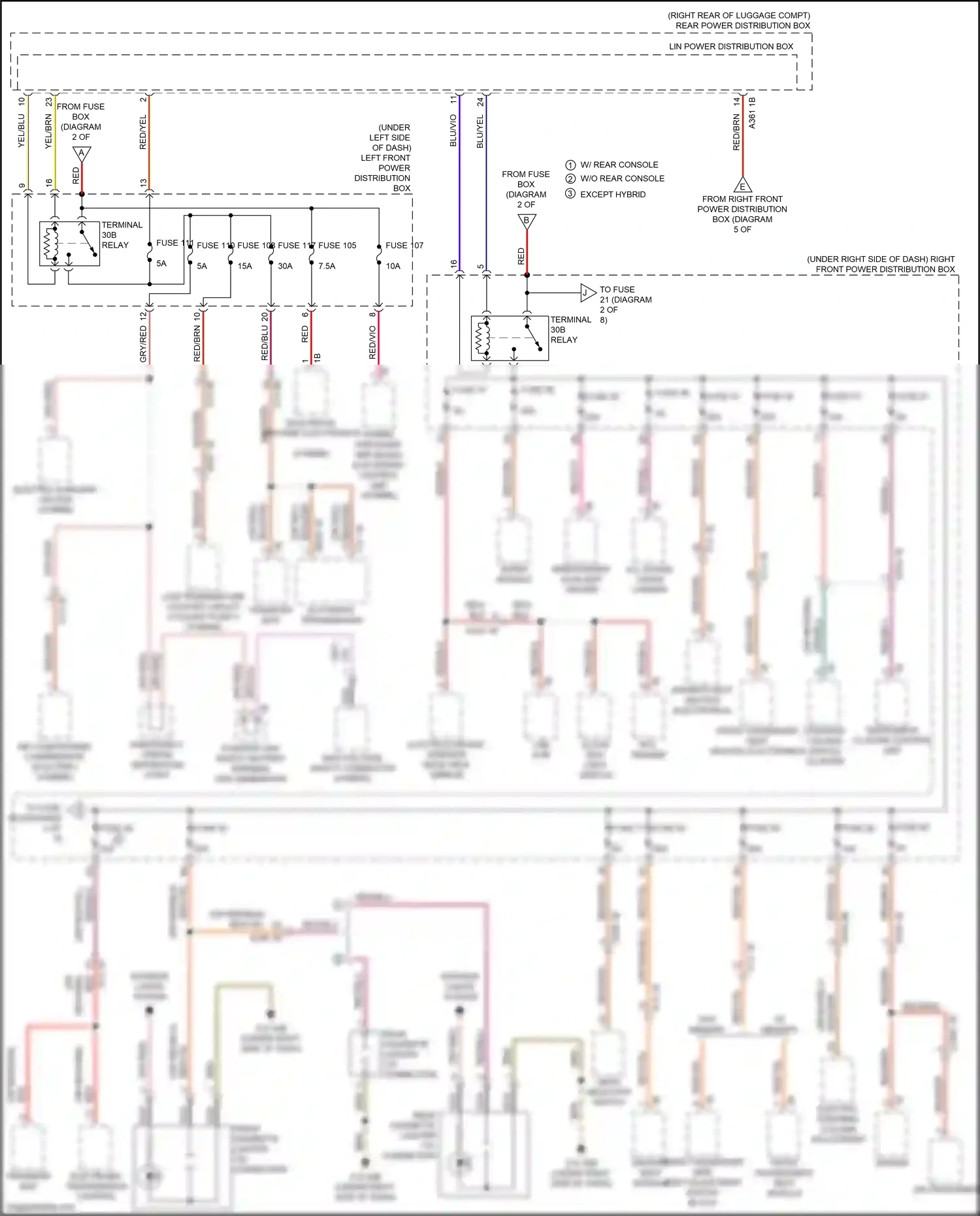 Wiring diagram driver's seat module for BMW M5 F90 facelift (2020-2024) (3 of 3)