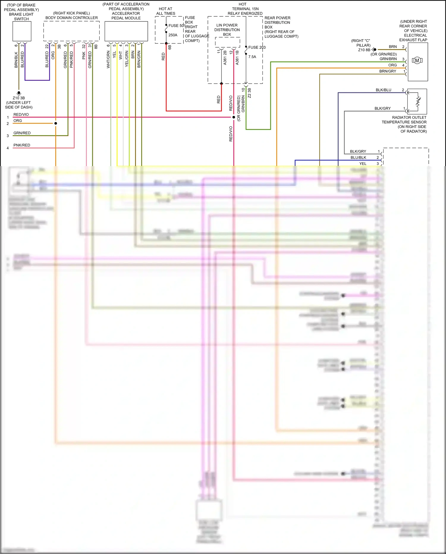 Wiring diagram fuse box for BMW M5 F90 facelift (2020-2024) (26 of 26)