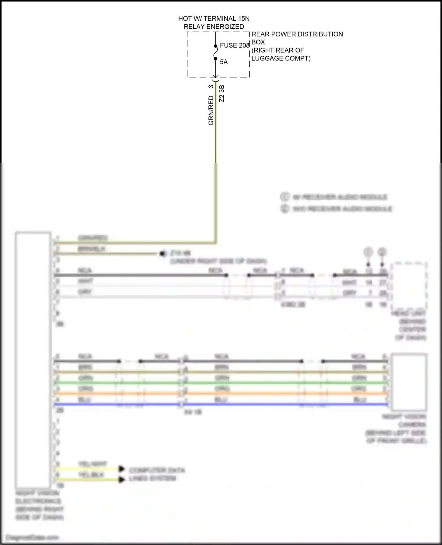 Wiring diagram head unit for BMW M5 F90 facelift (2020-2024) (2 of 27)