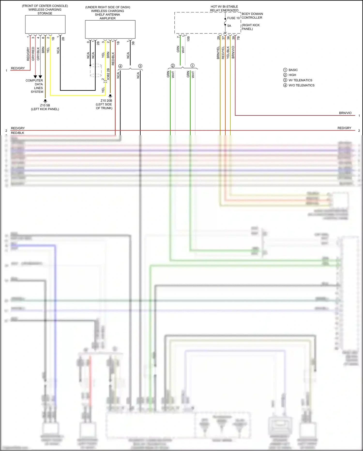 Wiring diagram head unit for BMW M5 F90 facelift (2020-2024) (8 of 27)