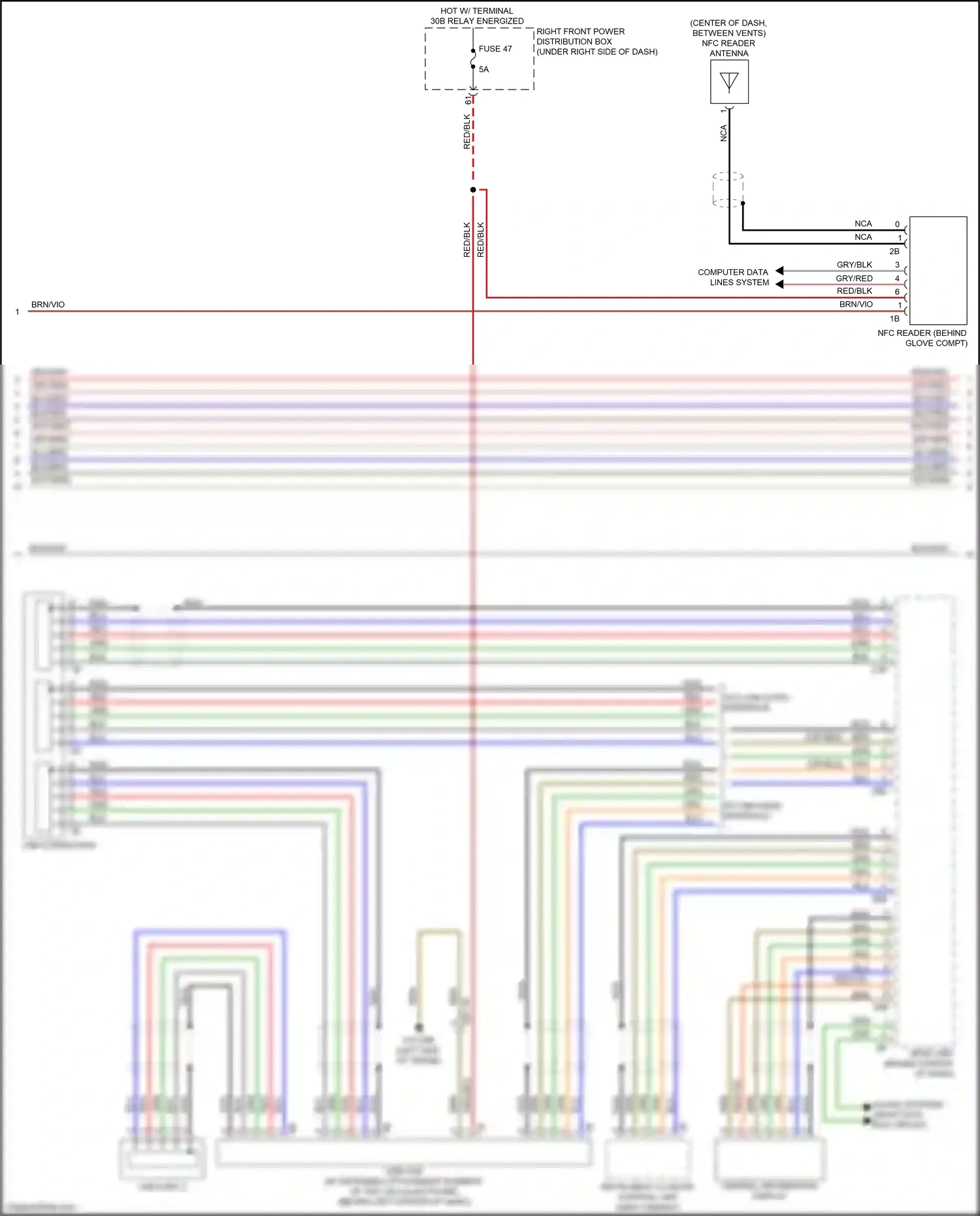 Wiring diagram high variant for BMW M5 F90 facelift (2020-2024) (1 of 10)