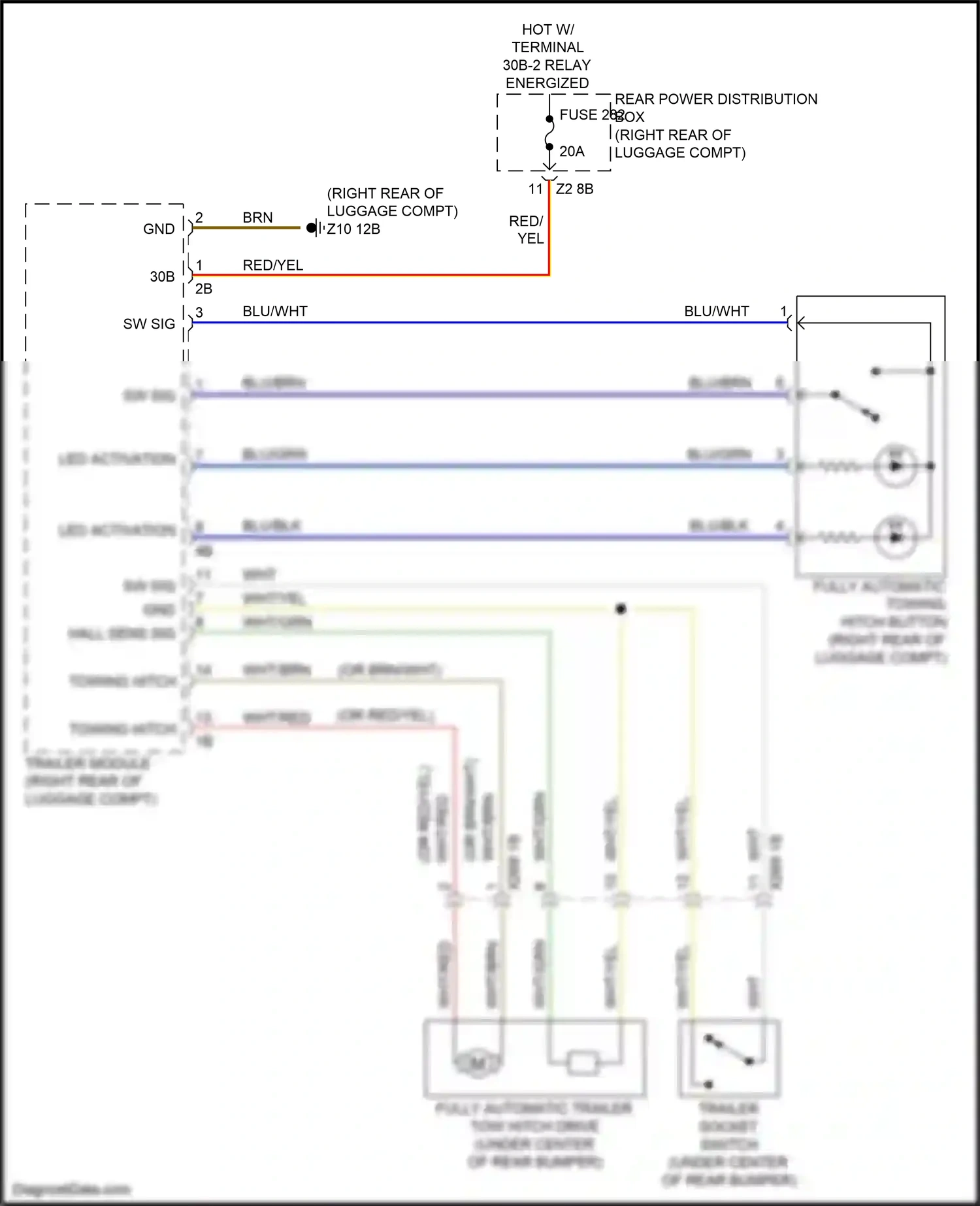 Wiring diagram led activation for BMW M5 F90 facelift (2020-2024) (2 of 5)