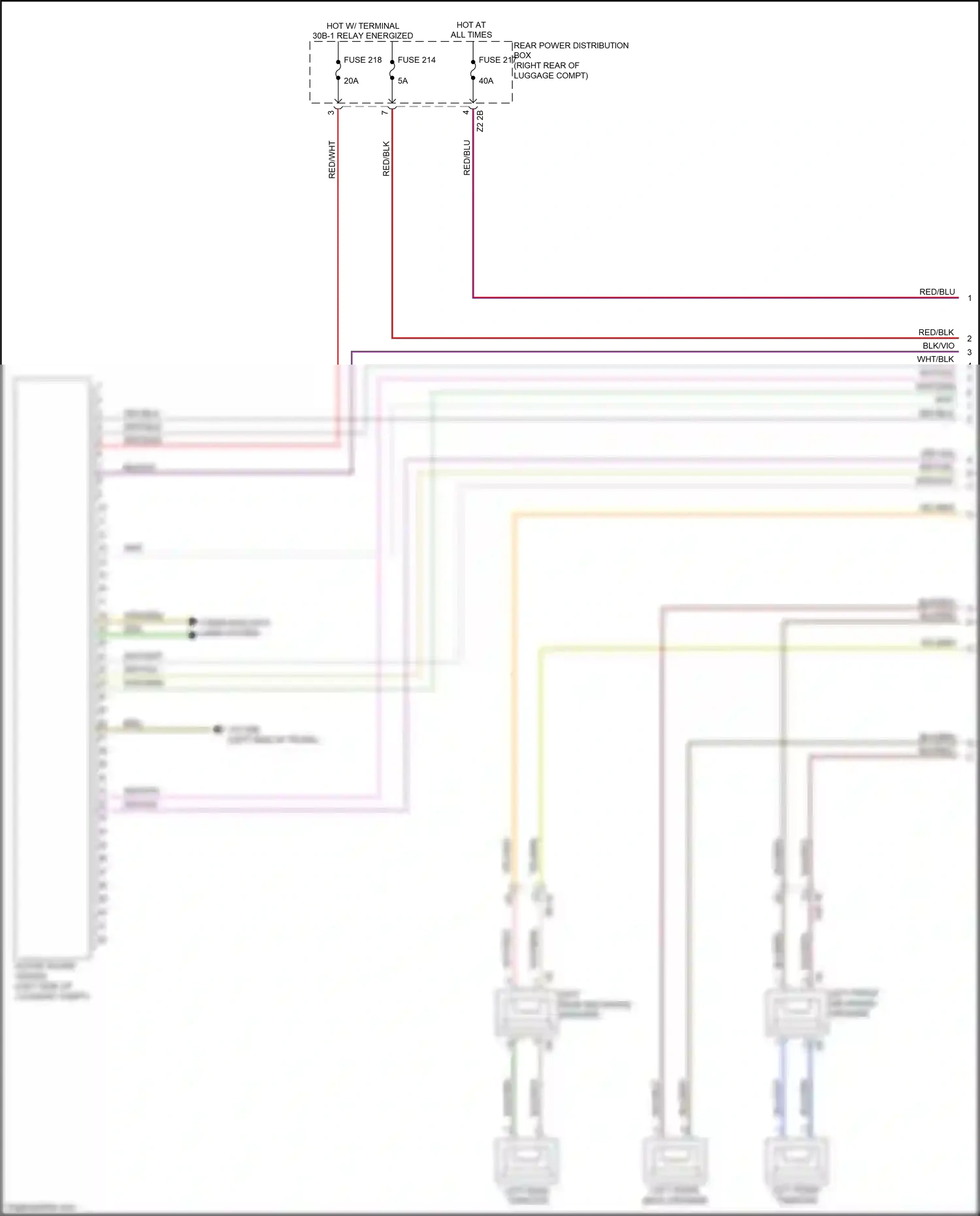 Wiring diagram left front mid-range speaker for BMW M5 F90 facelift (2020-2024) (15 of 16)