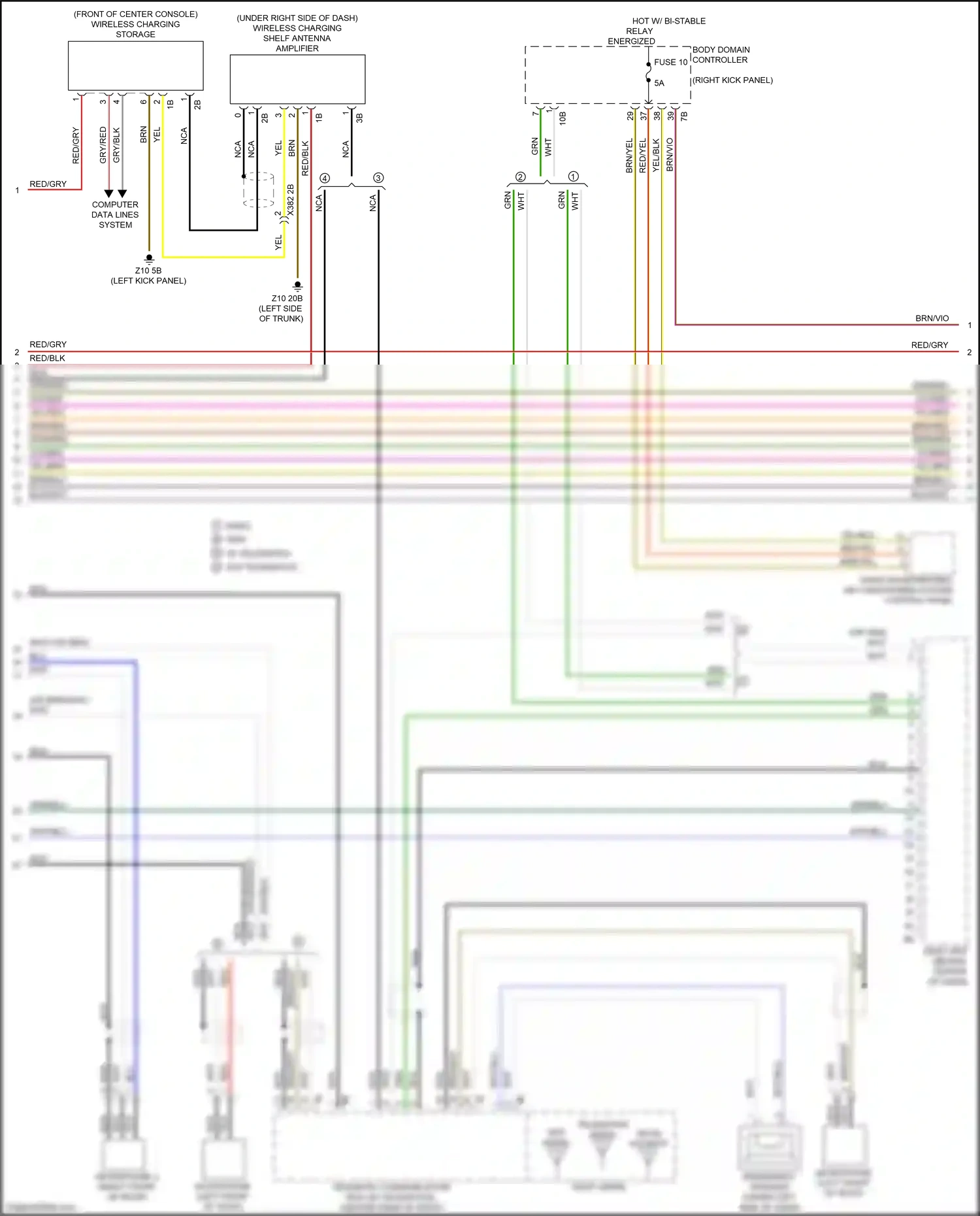 Wiring diagram microphone 2 + for BMW M5 F90 facelift (2020-2024) (8 of 20)