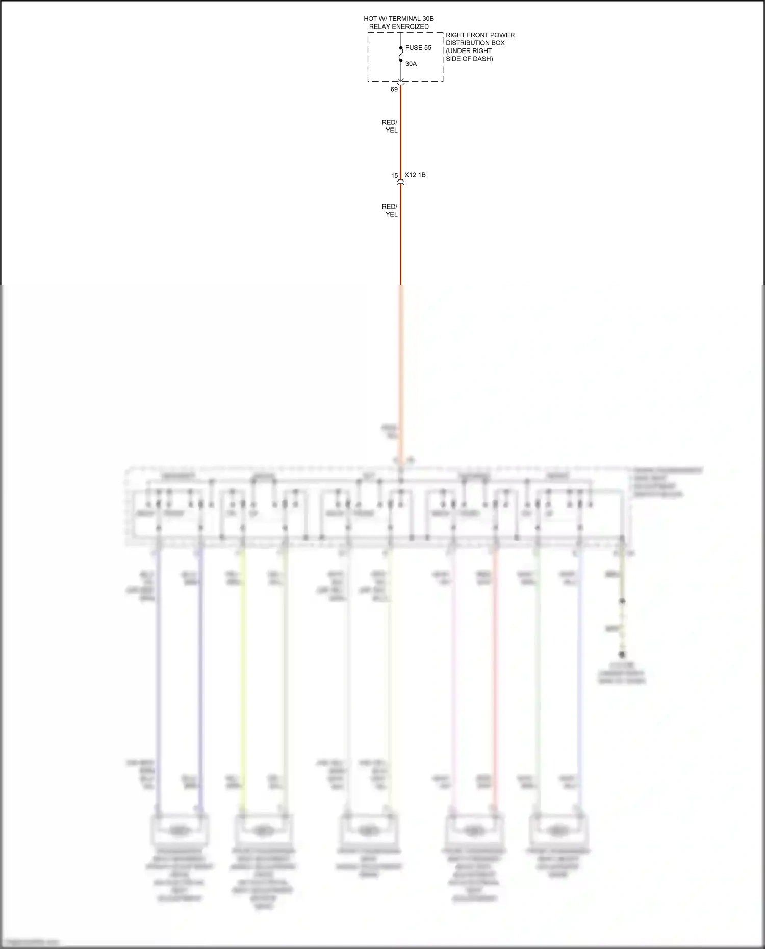Wiring diagram red for BMW M5 F90 facelift (2020-2024) (45 of 125)