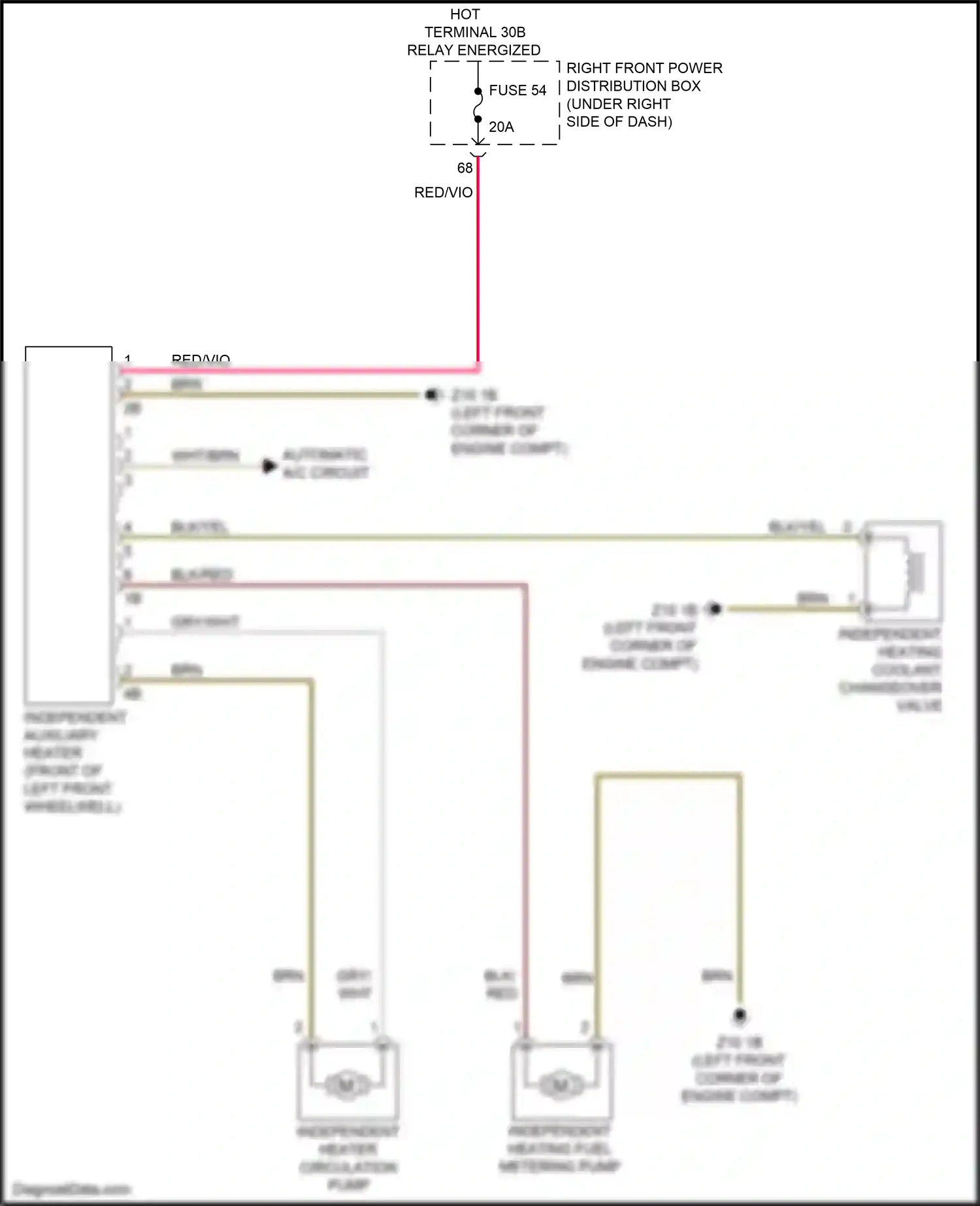 Wiring diagram red for BMW M5 F90 facelift (2020-2024) (20 of 125)