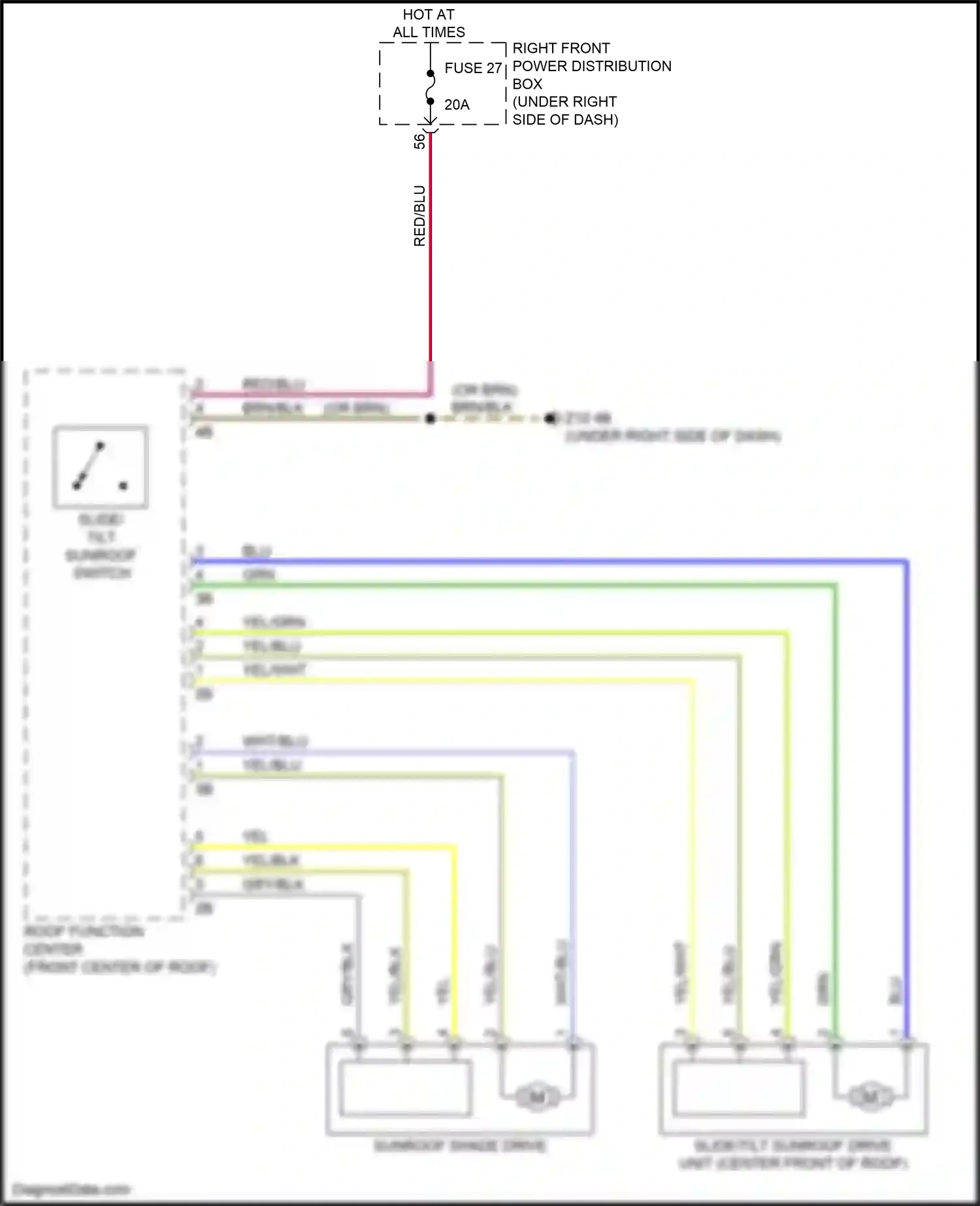 Wiring diagram right front power distribution box for BMW M5 F90 facelift (2020-2024) (17 of 62)