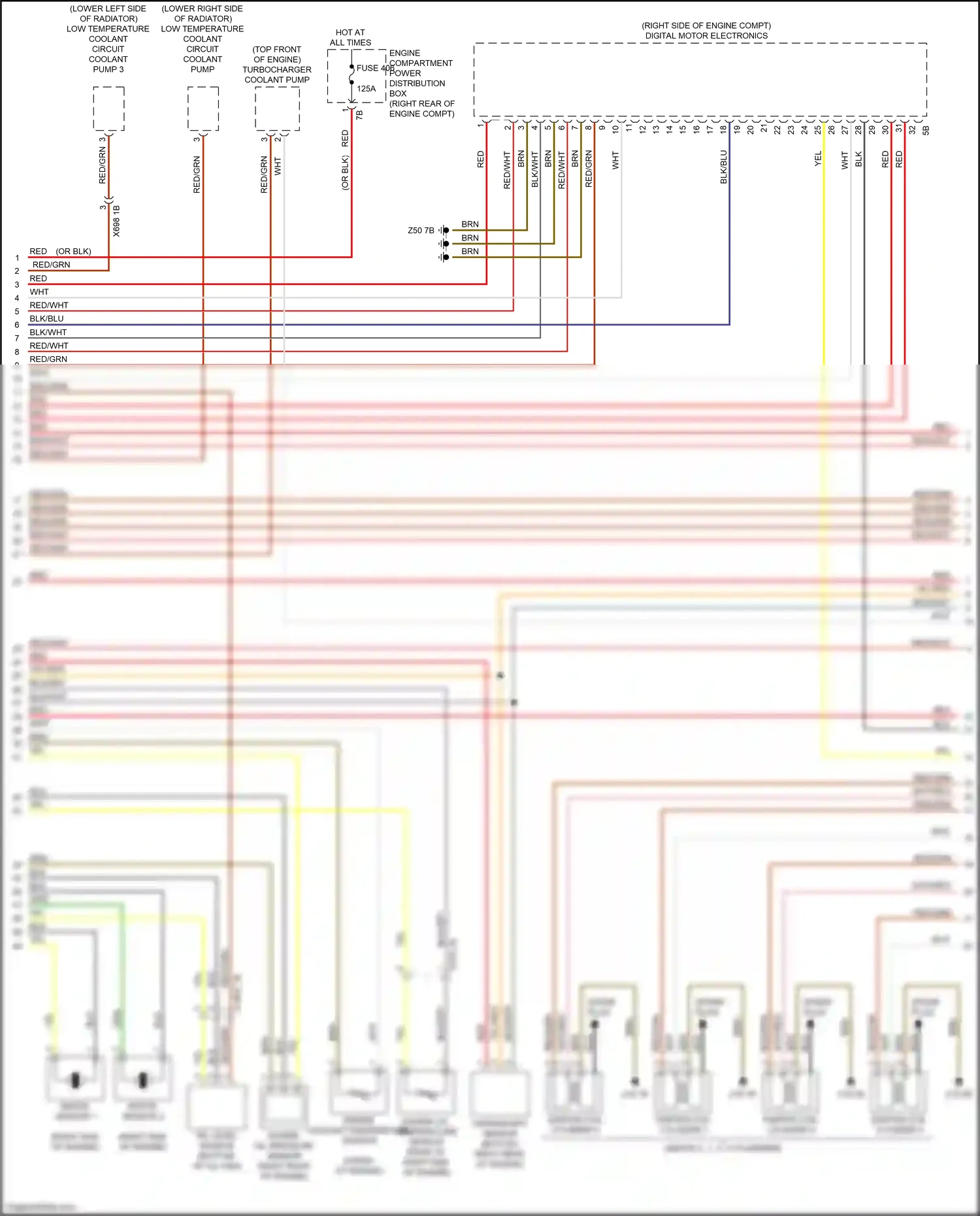 Wiring diagram spark plug for BMW M5 F90 facelift (2020-2024) (1 of 2)