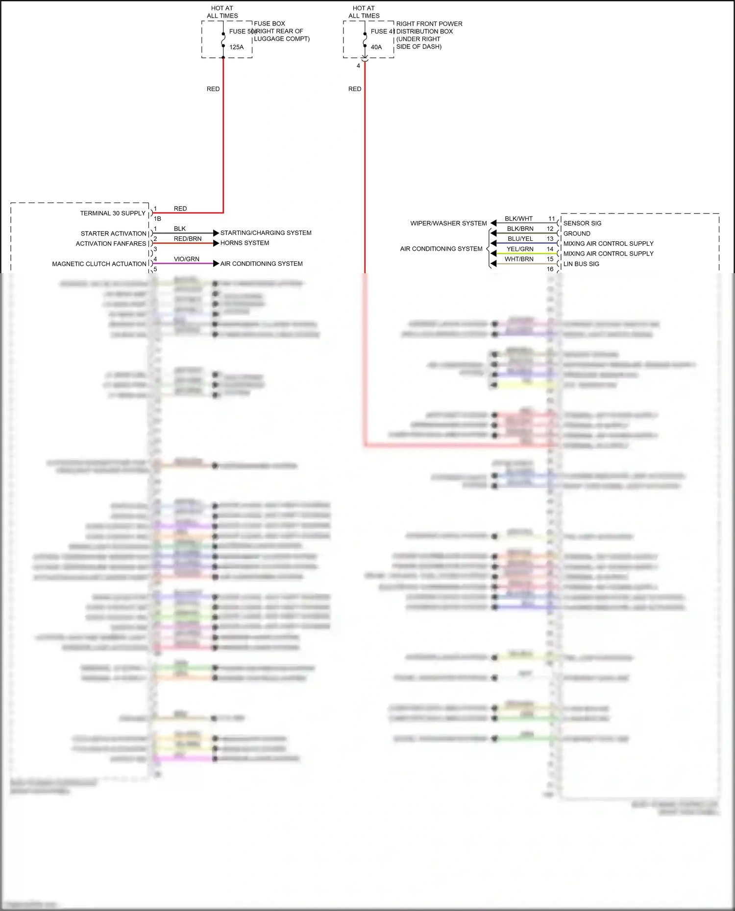 Wiring diagram switch sig for BMW M5 F90 facelift (2020-2024) (1 of 3)