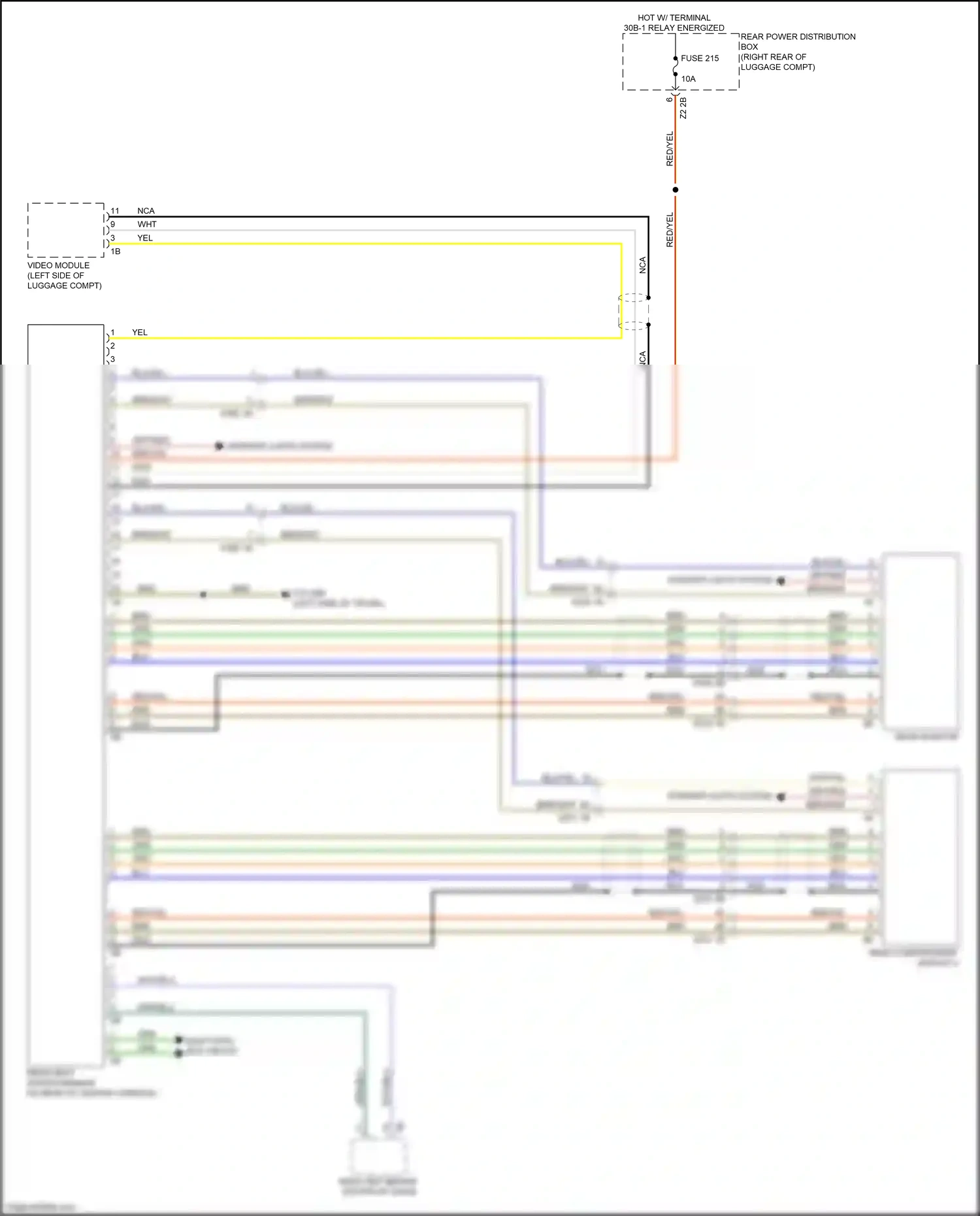Wiring diagram video module for BMW M5 F90 facelift (2020-2024) (4 of 5)