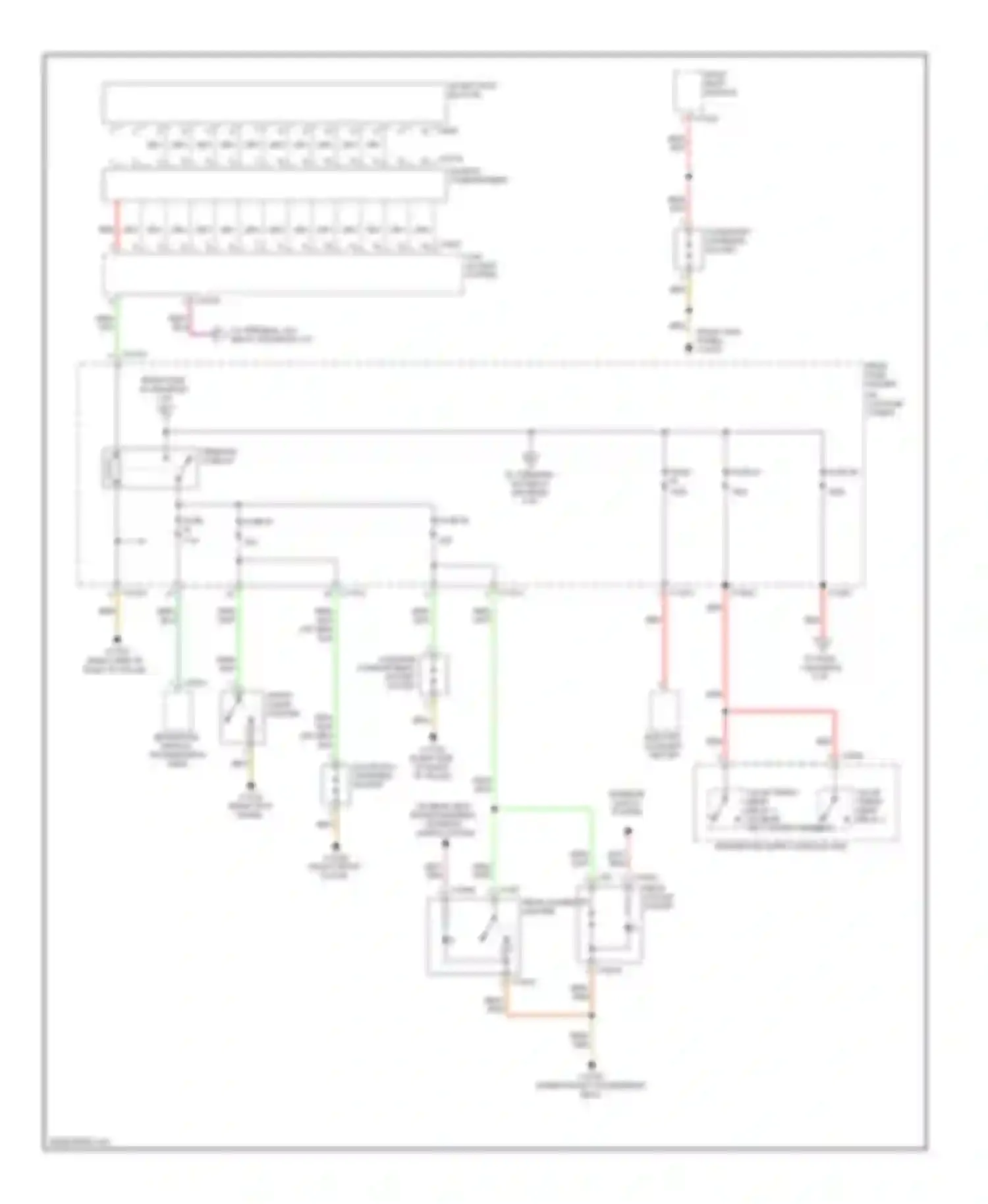 M6 BMW E63/E64 (2005-2010): Power distribution circuit (2 of 6)