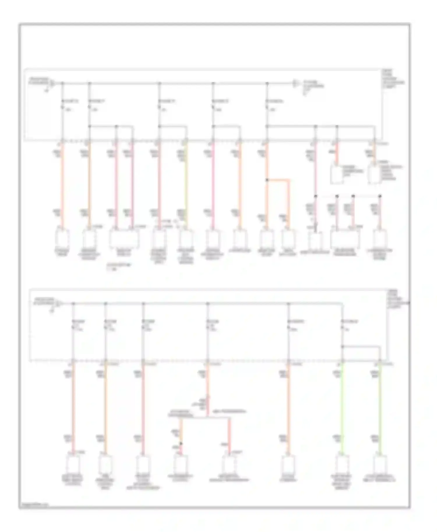M6 BMW E63/E64 (2005-2010): Power distribution circuit (4 of 6)