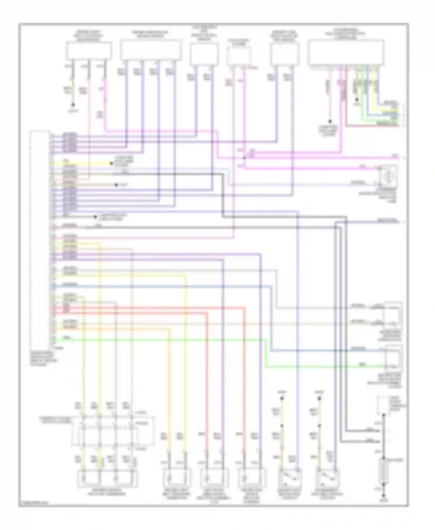 M6 BMW E63/E64 (2005-2010): Supplemental restraints circuit (1 of 2)