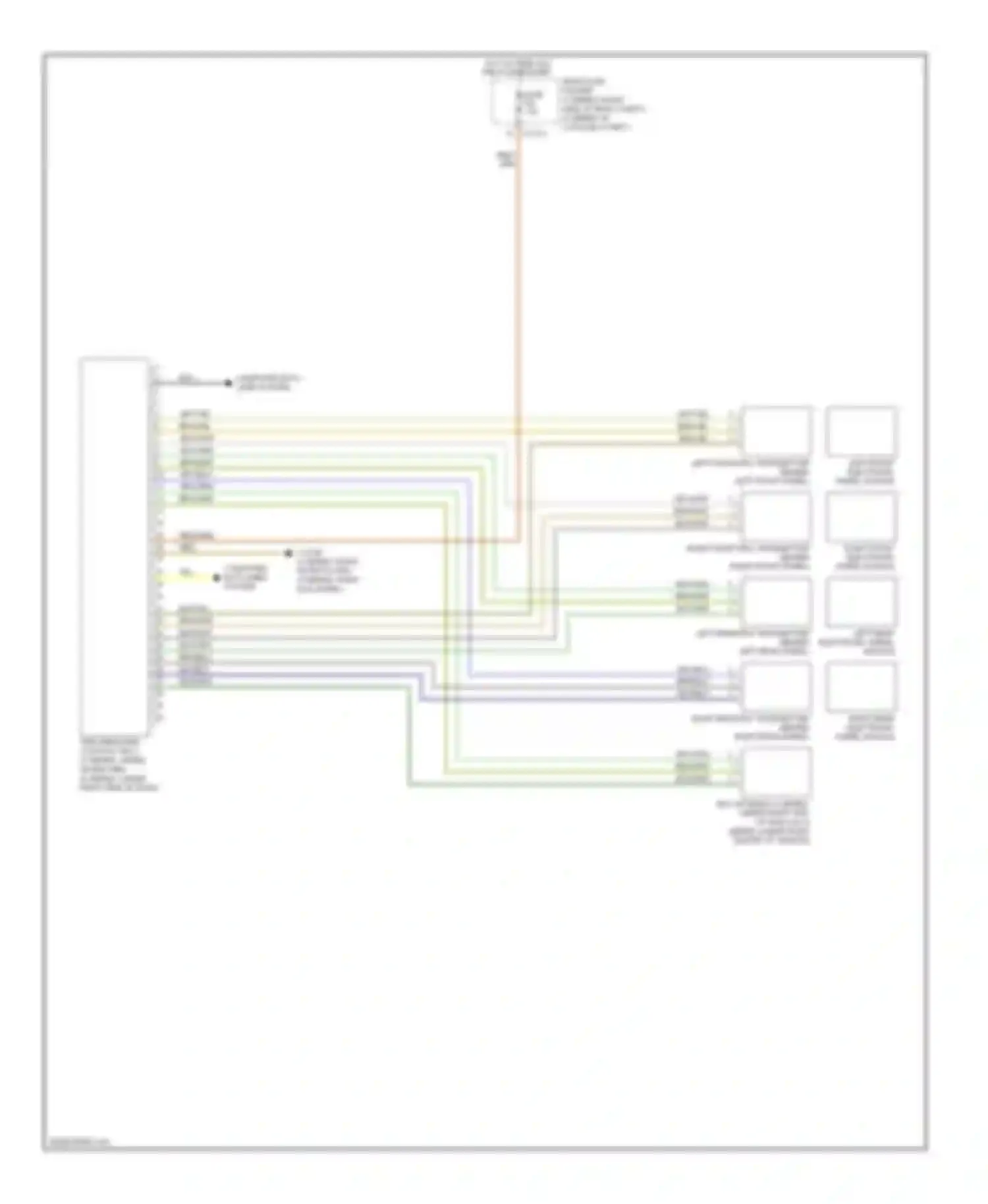 M6 BMW E63/E64 (2005-2010): Warning systems circuit