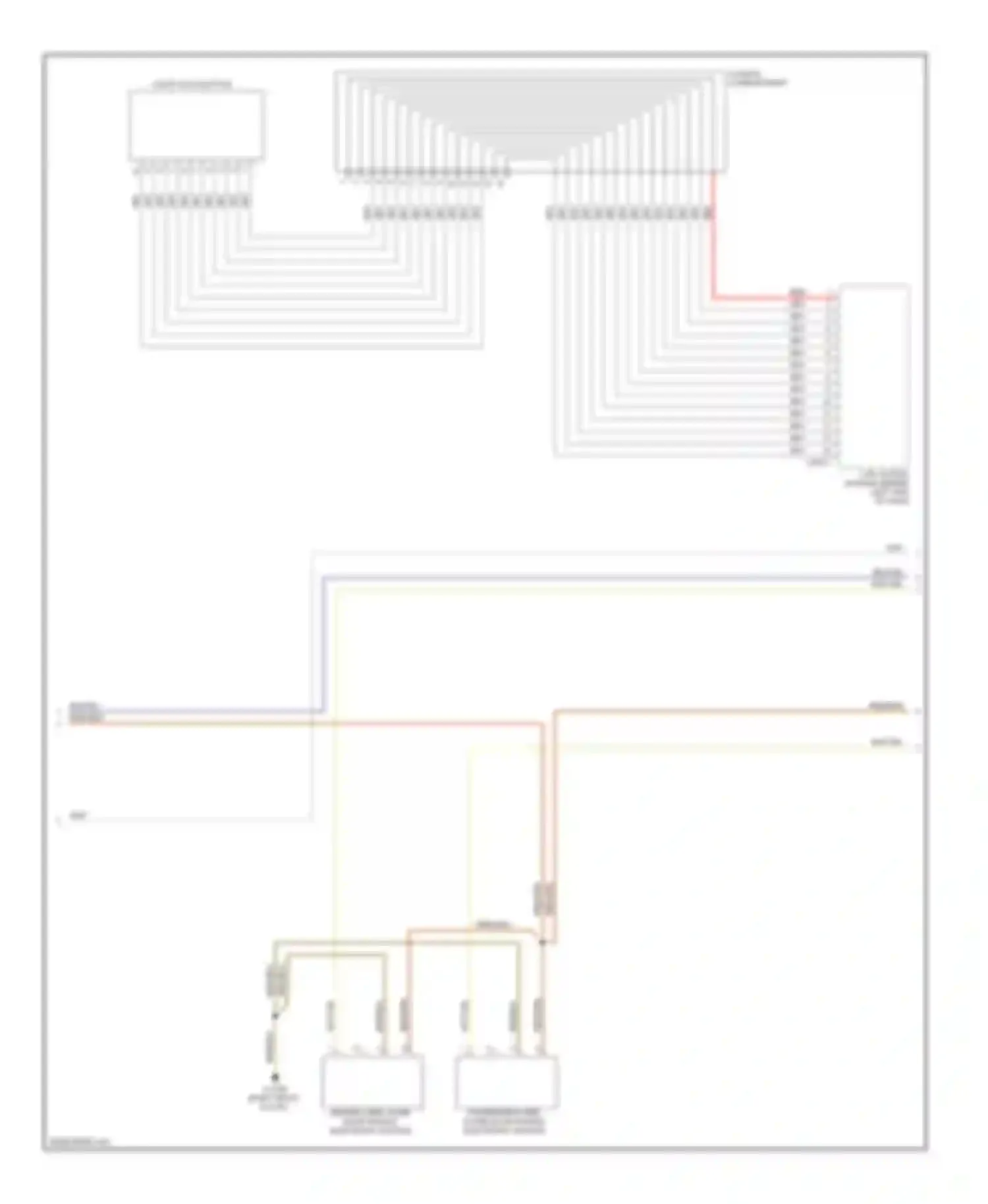 Wiring diagram driver's side outer door handle electronic module for BMW M6 E63/E64 (2005-2010) (1 of 2)