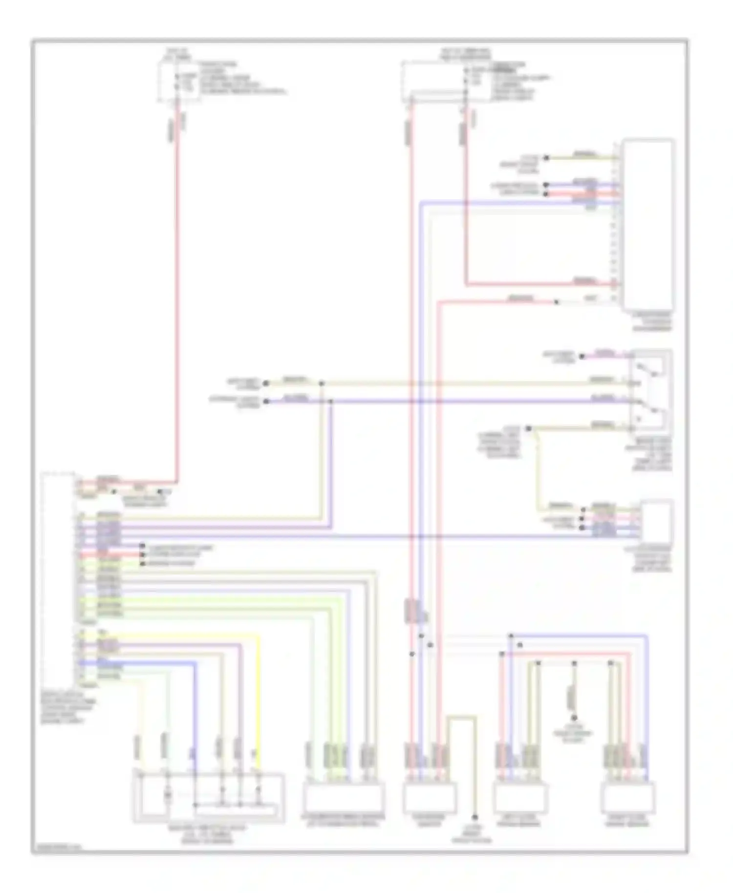 Wiring diagram right close range sensor for BMW M6 E63/E64 (2005-2010)