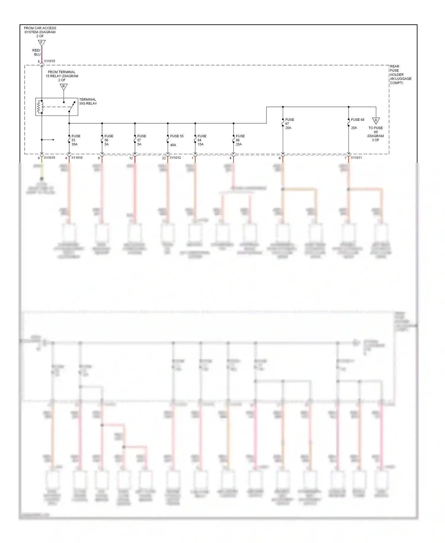 BMW M6 E63/E64 (2005-2010) fuel pump relay wiring diagram  (1 of 1)