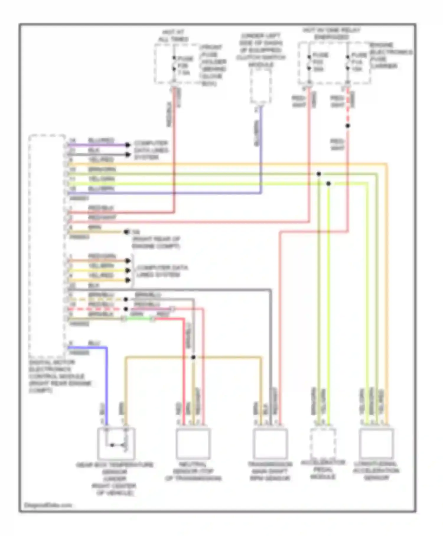 Wiring diagram fuse fuse fuse for BMW M6 E63/E64 (2005-2010) (1 of 1)