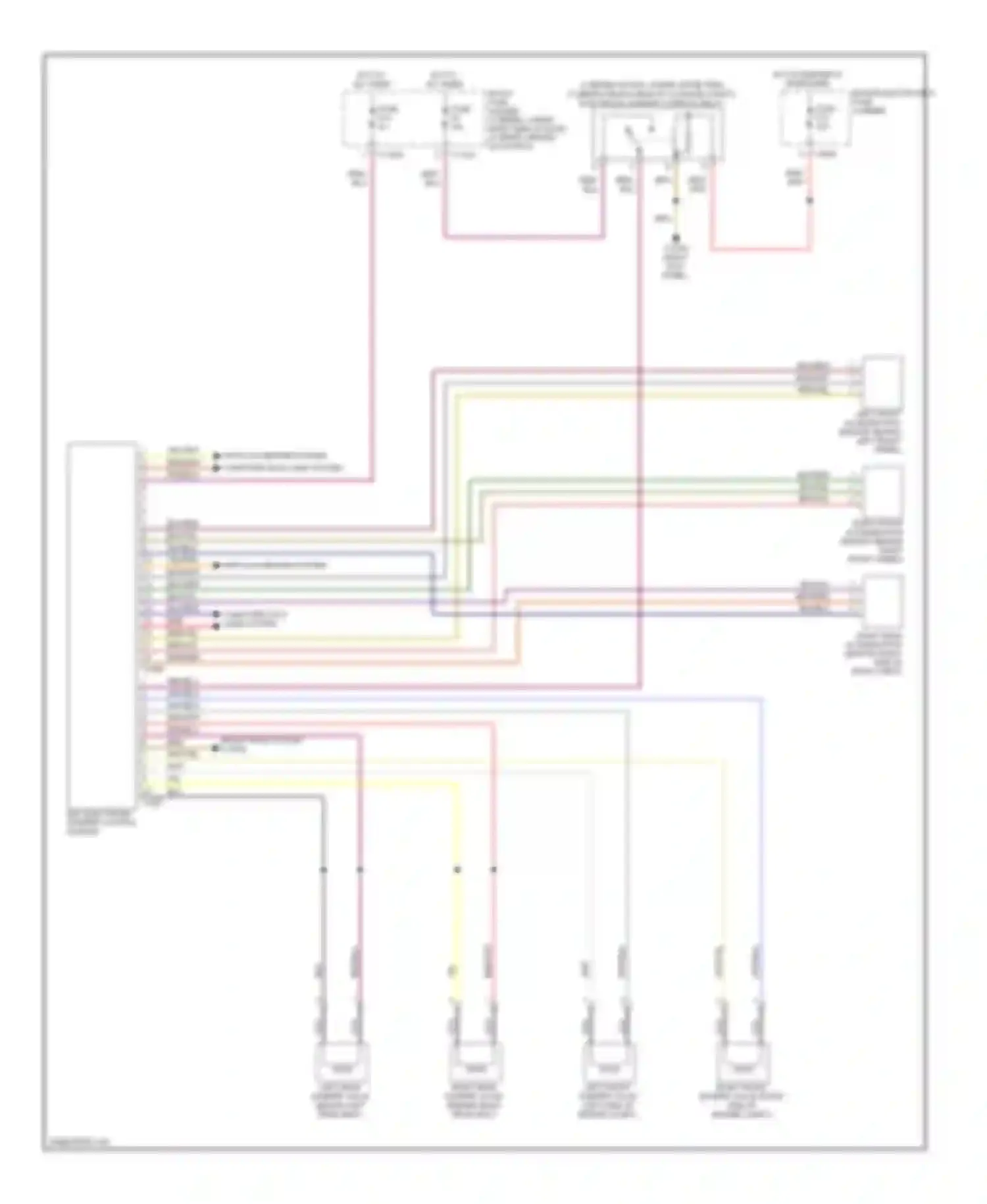 Wiring diagram anti-lock brakes system computer data lines system for BMW M6 E63/E64 (2005-2010)