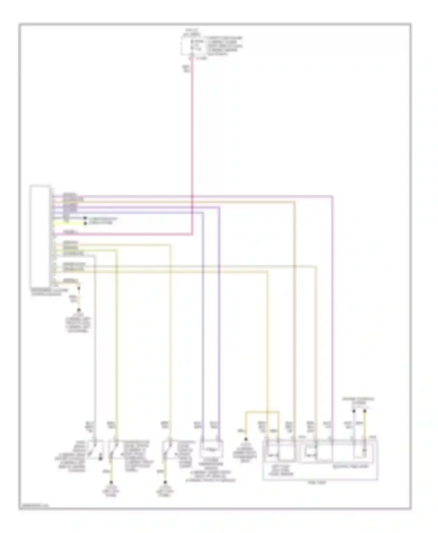 Wiring diagram engine controls system for BMW M6 E63/E64 (2005-2010)