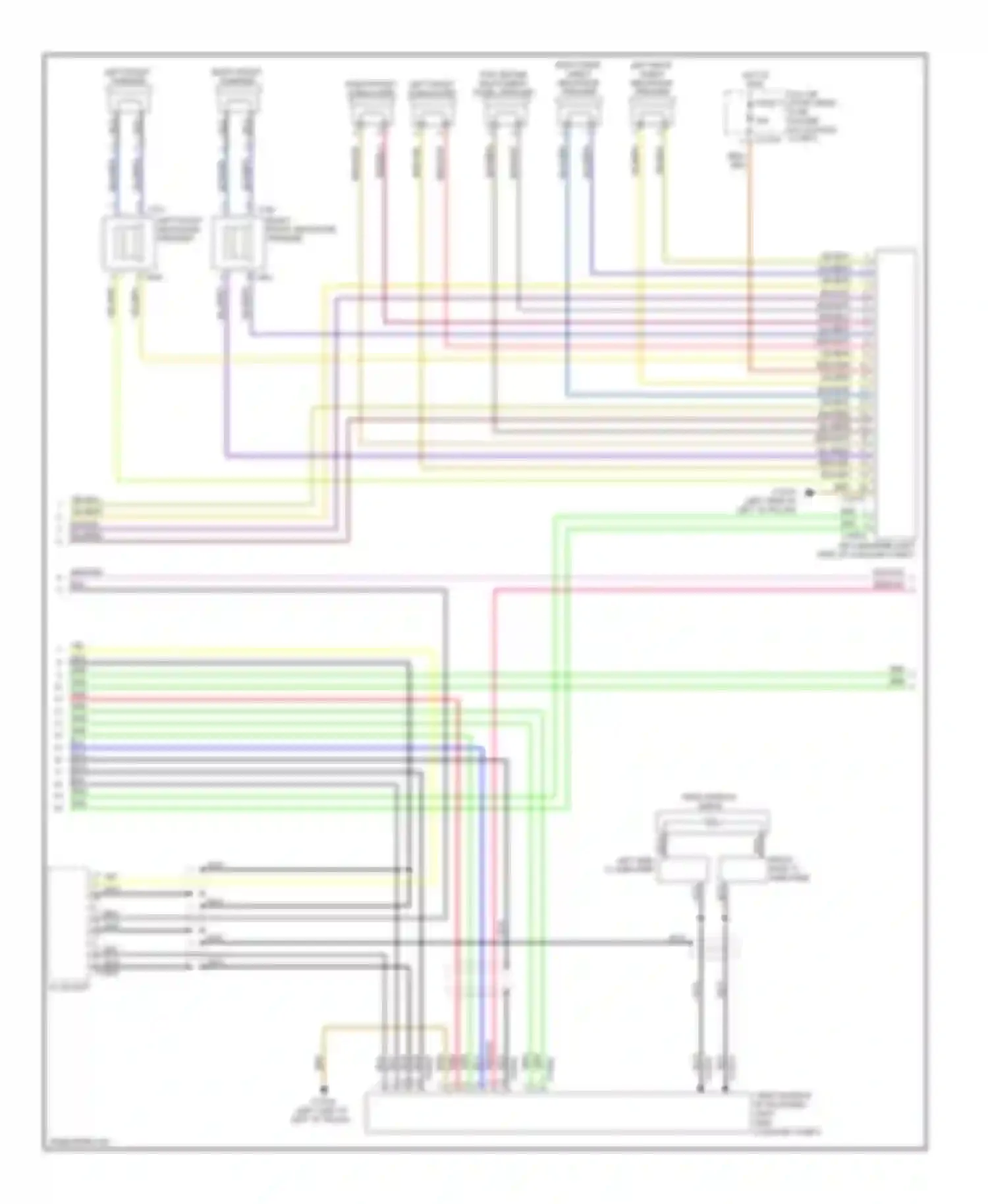 Wiring diagram left side tv amplifier for BMW M6 E63/E64 (2005-2010)