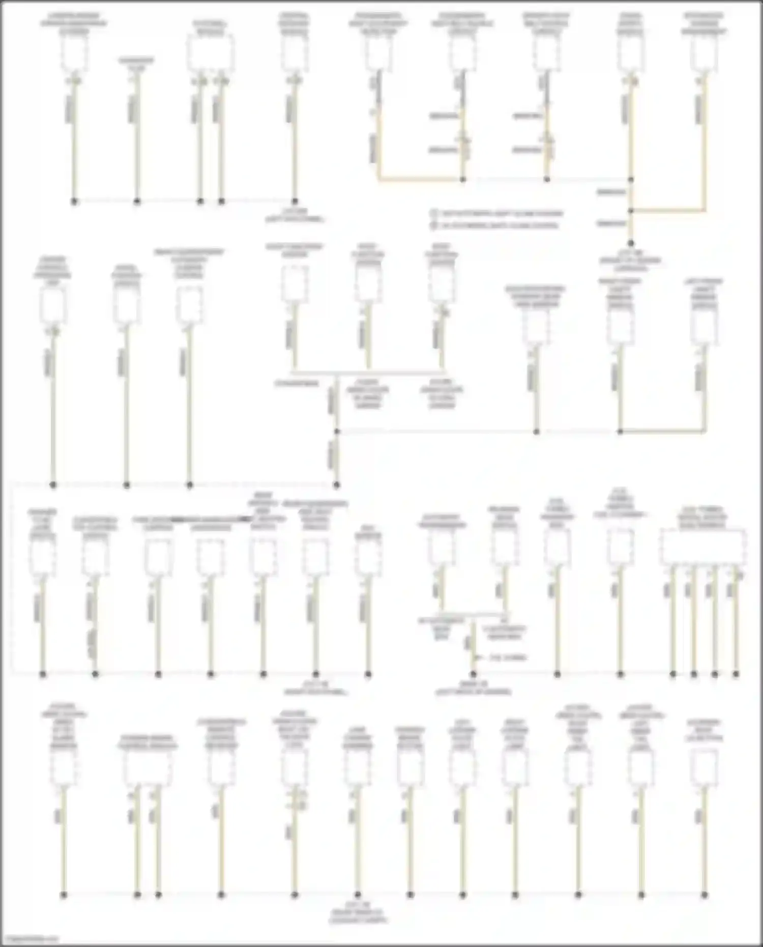M6 BMW F06/F13/F12 facelift (2015-2018): Ground distribution circuit (4 of 6)