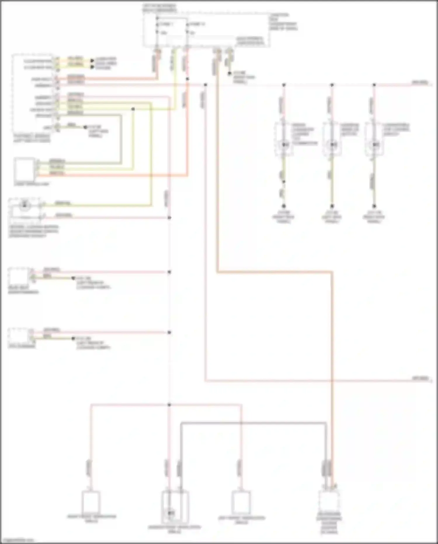 M6 BMW F06/F13/F12 facelift (2015-2018): Instrument illumination circuit (1 of 2)