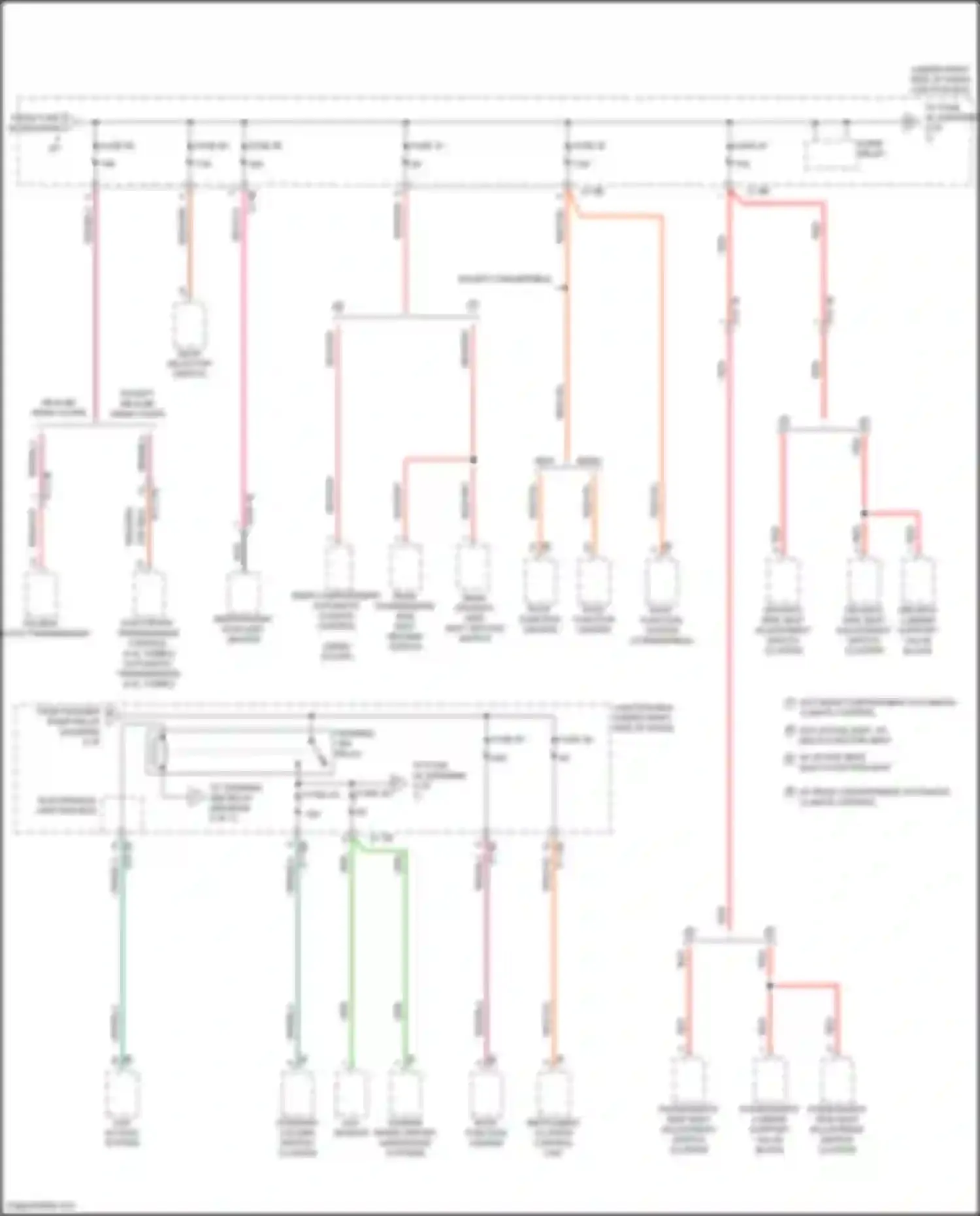 M6 BMW F06/F13/F12 facelift (2015-2018): Power distribution circuit (3 of 7)