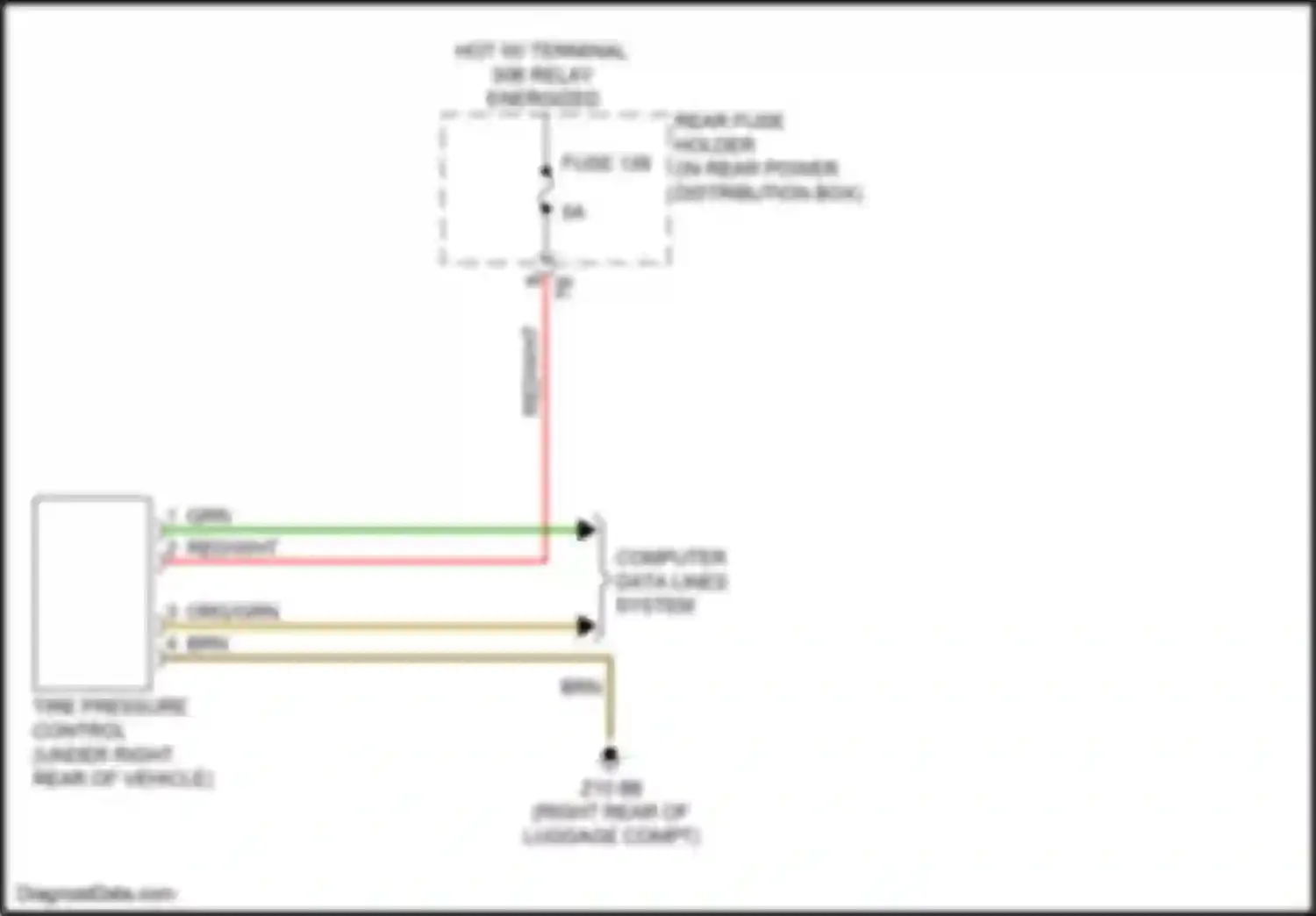 M6 BMW F06/F13/F12 facelift (2015-2018): Warning systems circuit