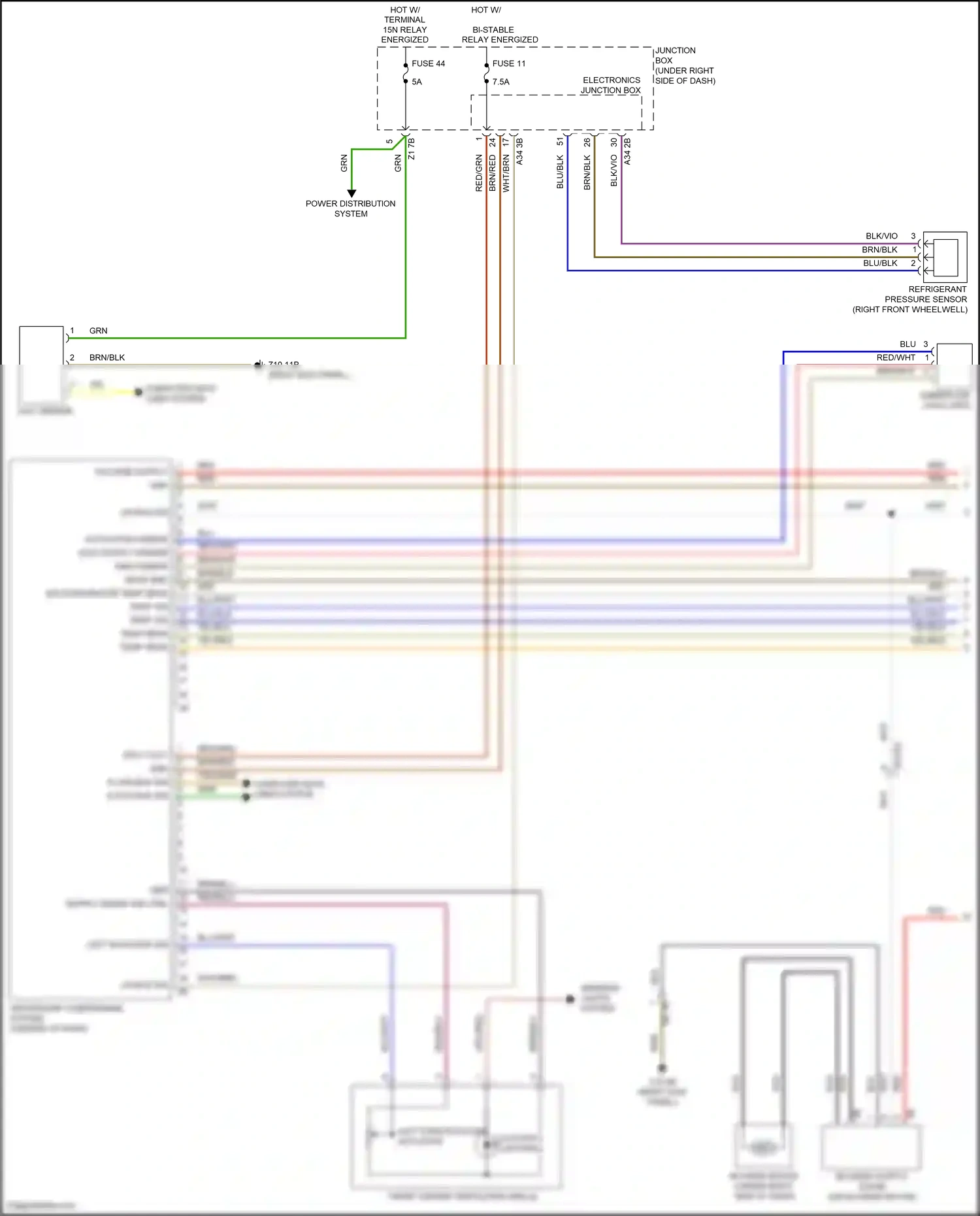 Wiring diagram auc sensor for BMW M6 F06/F13/F12 facelift (2015-2018) (1 of 7)