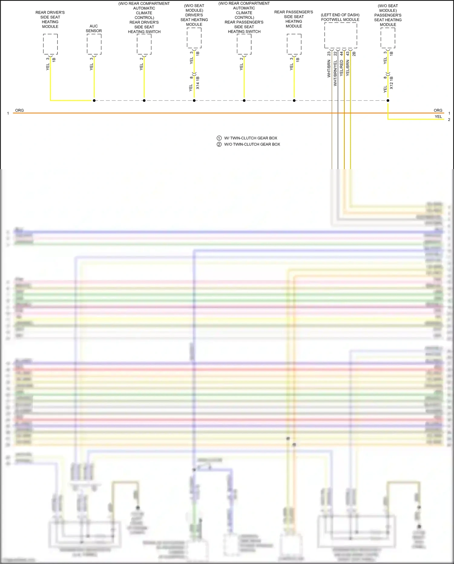 Wiring diagram auc sensor for BMW M6 F06/F13/F12 facelift (2015-2018) (4 of 7)