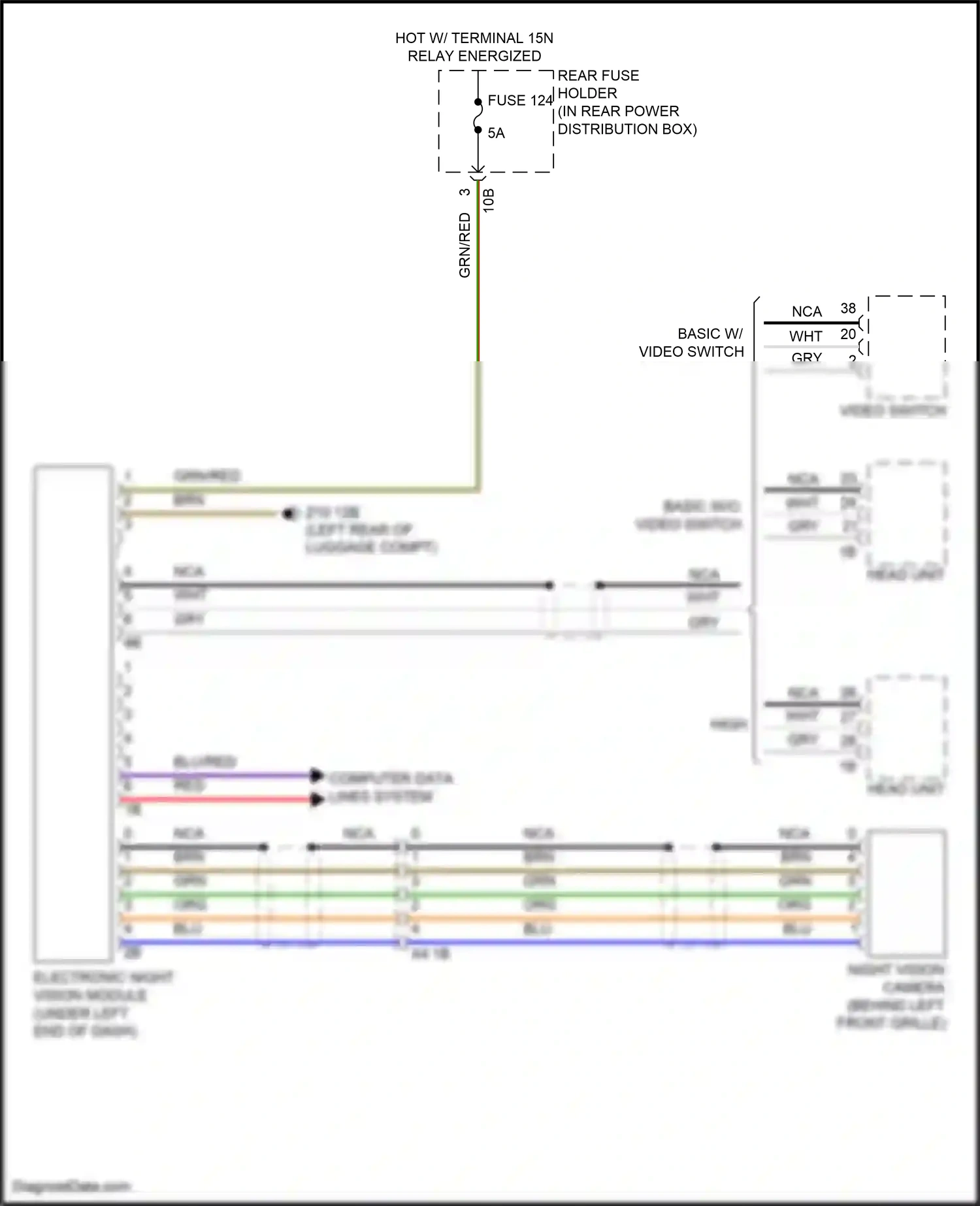 Wiring diagram basic, w/ video switch for BMW M6 F06/F13/F12 facelift (2015-2018) (1 of 1)