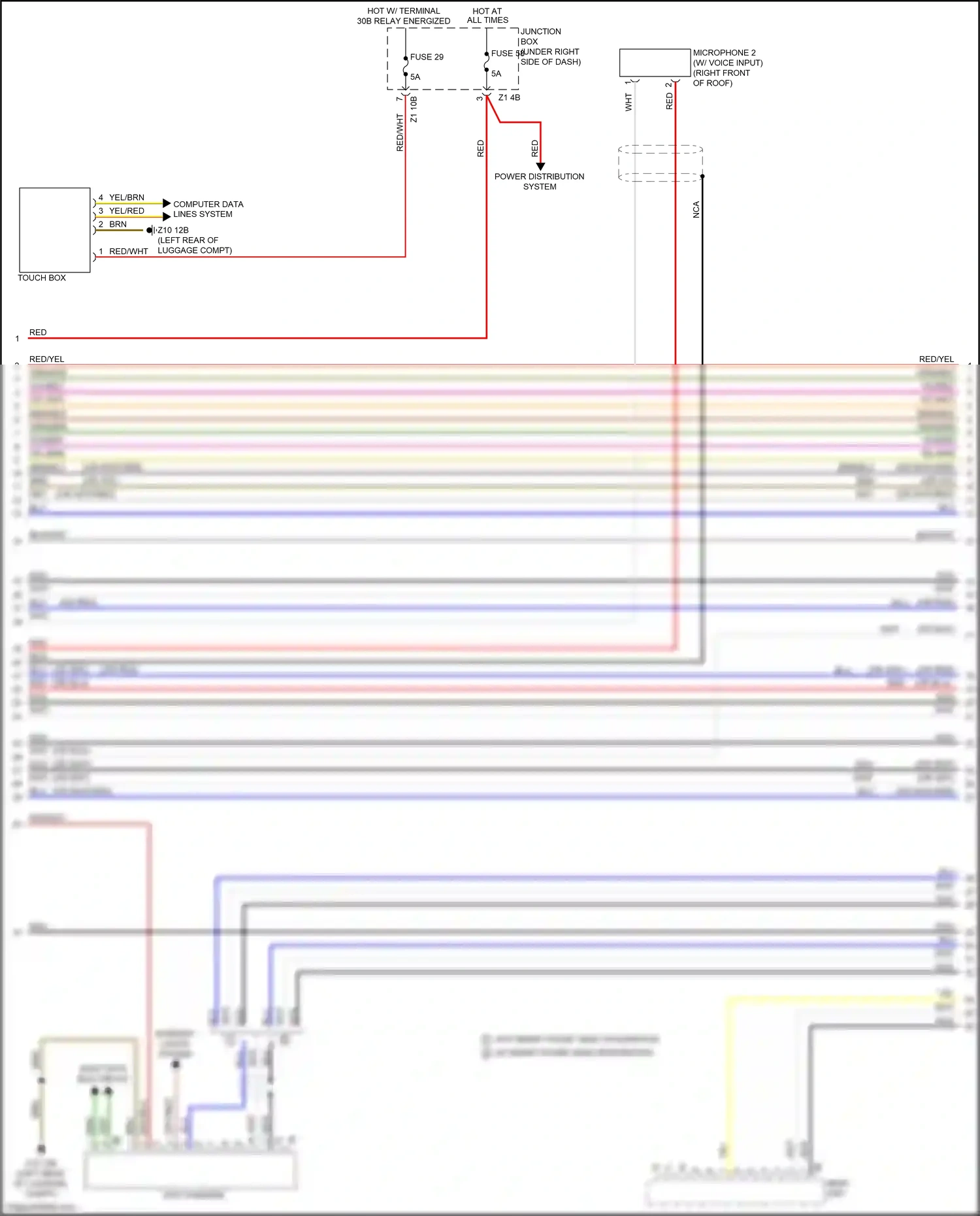 Wiring diagram computer data lines system for BMW M6 F06/F13/F12 facelift (2015-2018) (4 of 98)