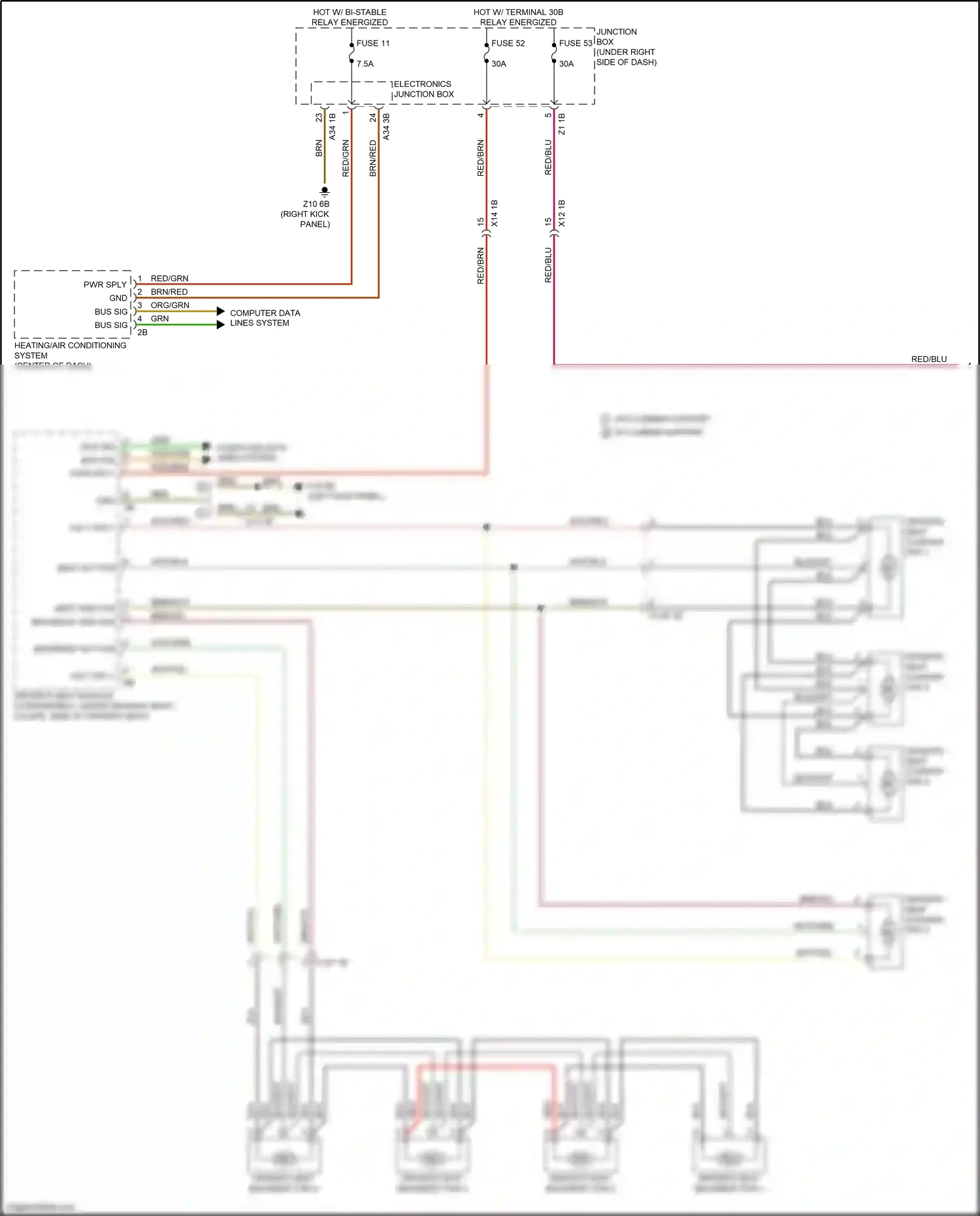 Wiring diagram computer data lines system for BMW M6 F06/F13/F12 facelift (2015-2018) (47 of 98)