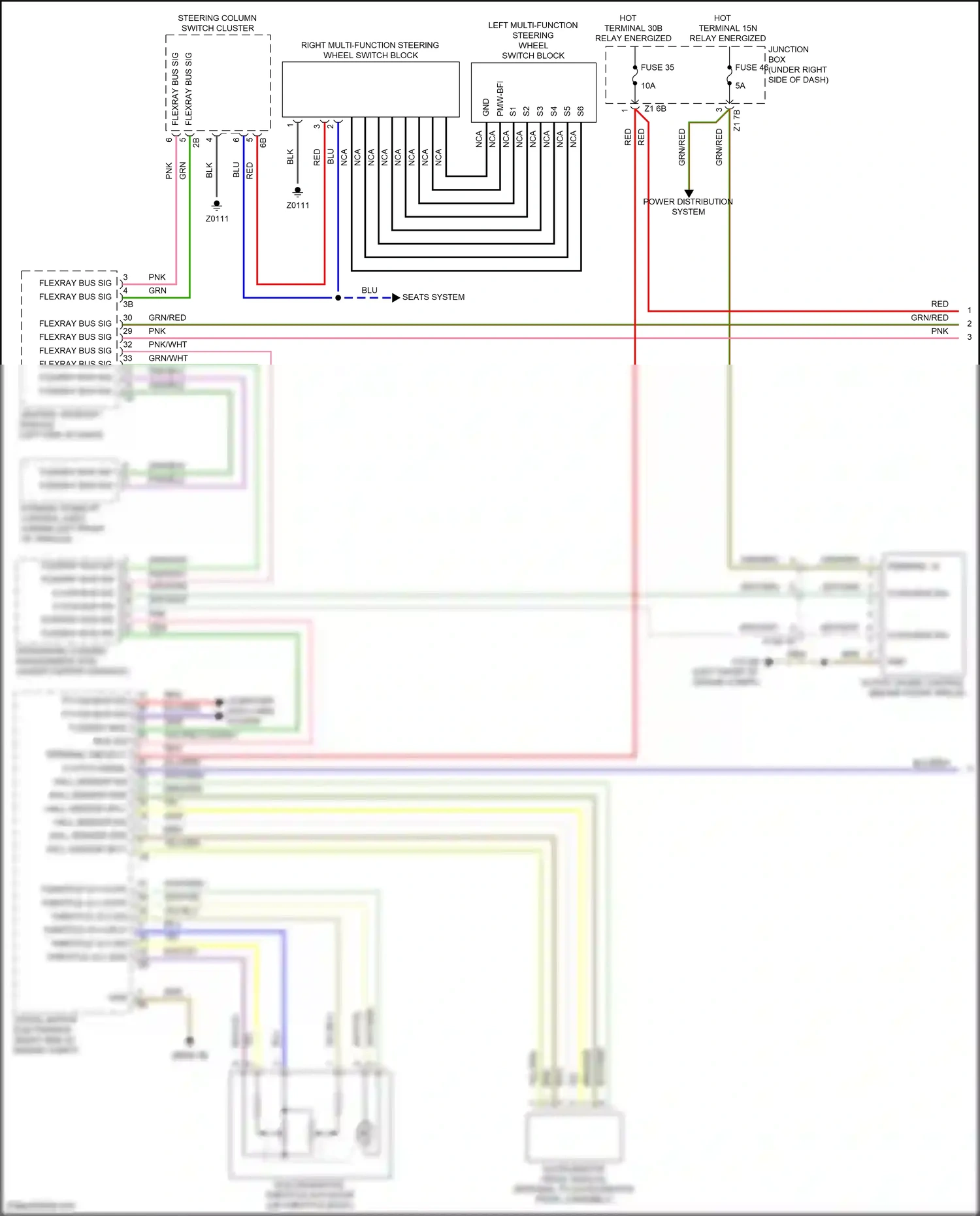 Wiring diagram computer data lines system for BMW M6 F06/F13/F12 facelift (2015-2018) (77 of 98)