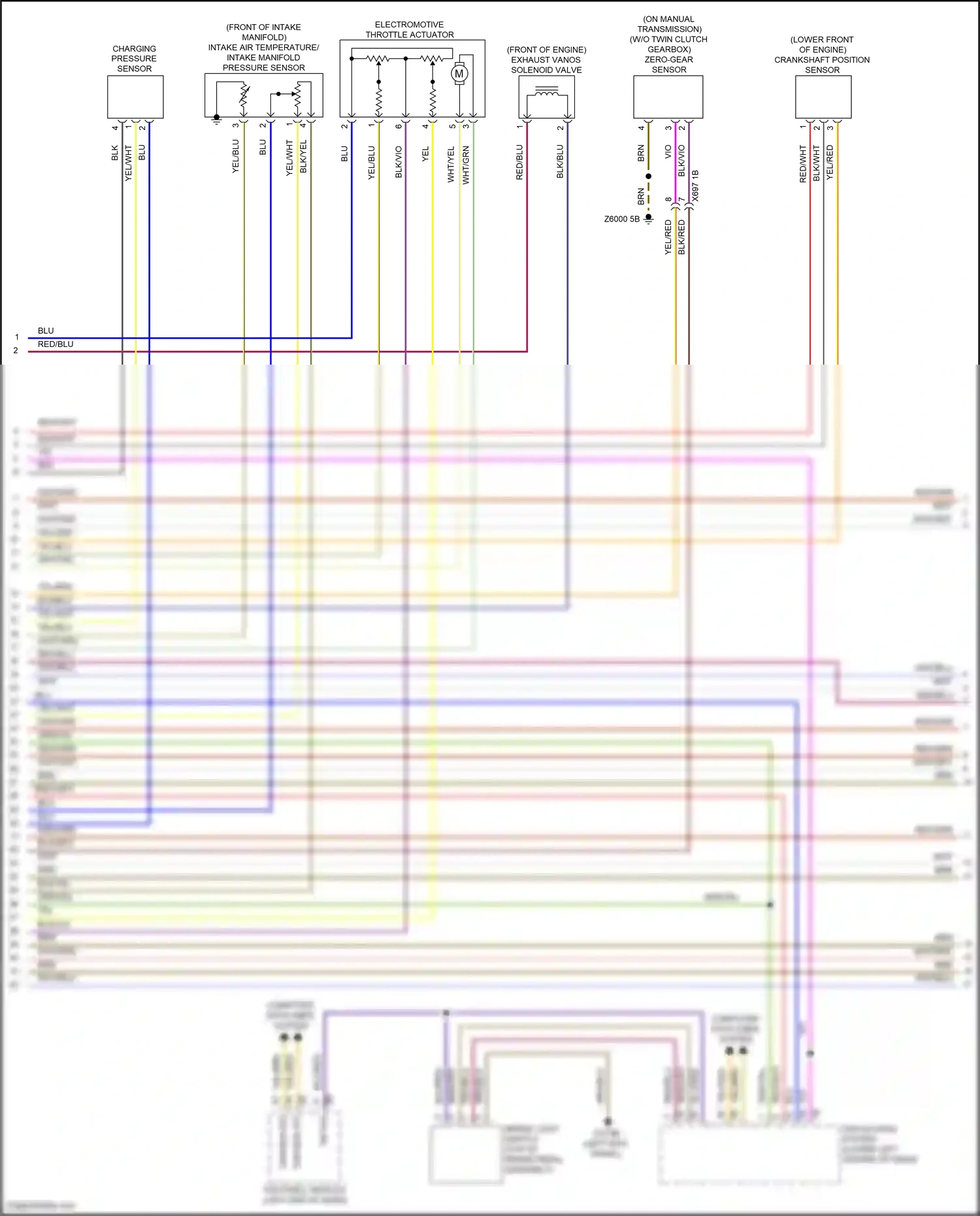 Wiring diagram computer data lines system for BMW M6 F06/F13/F12 facelift (2015-2018) (80 of 98)
