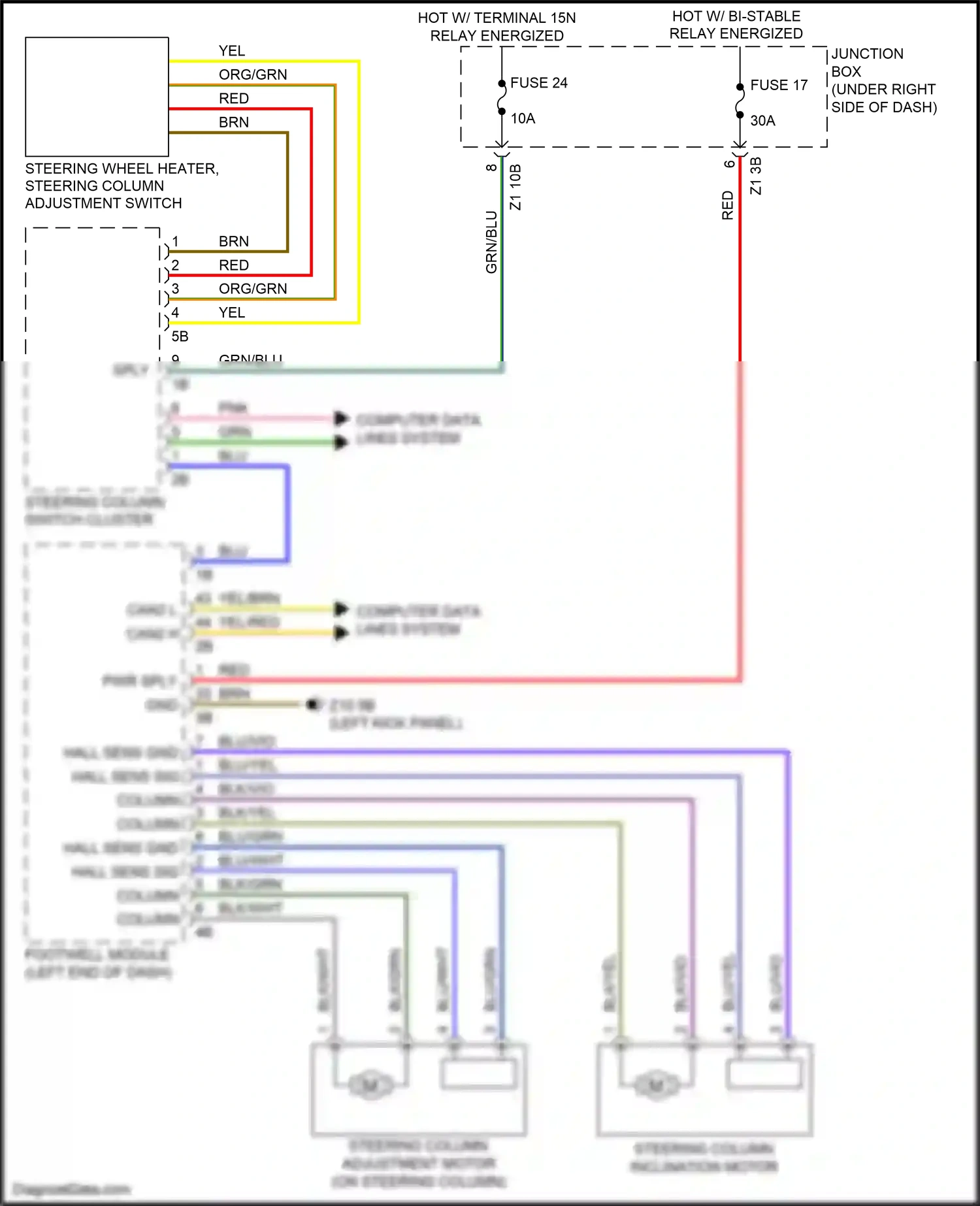 Wiring diagram computer data lines system for BMW M6 F06/F13/F12 facelift (2015-2018) (57 of 98)