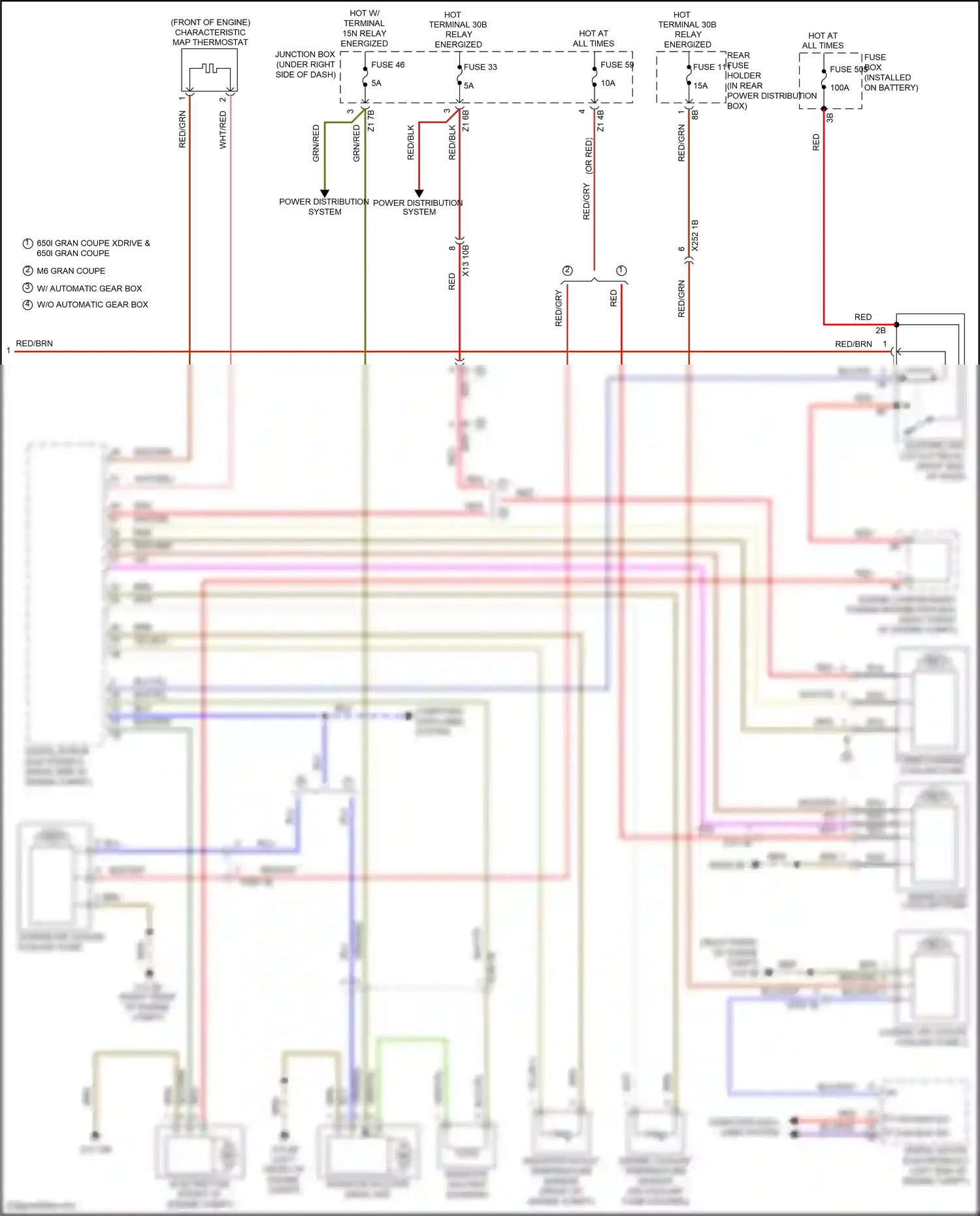 Wiring diagram computer data lines system for BMW M6 F06/F13/F12 facelift (2015-2018) (95 of 98)