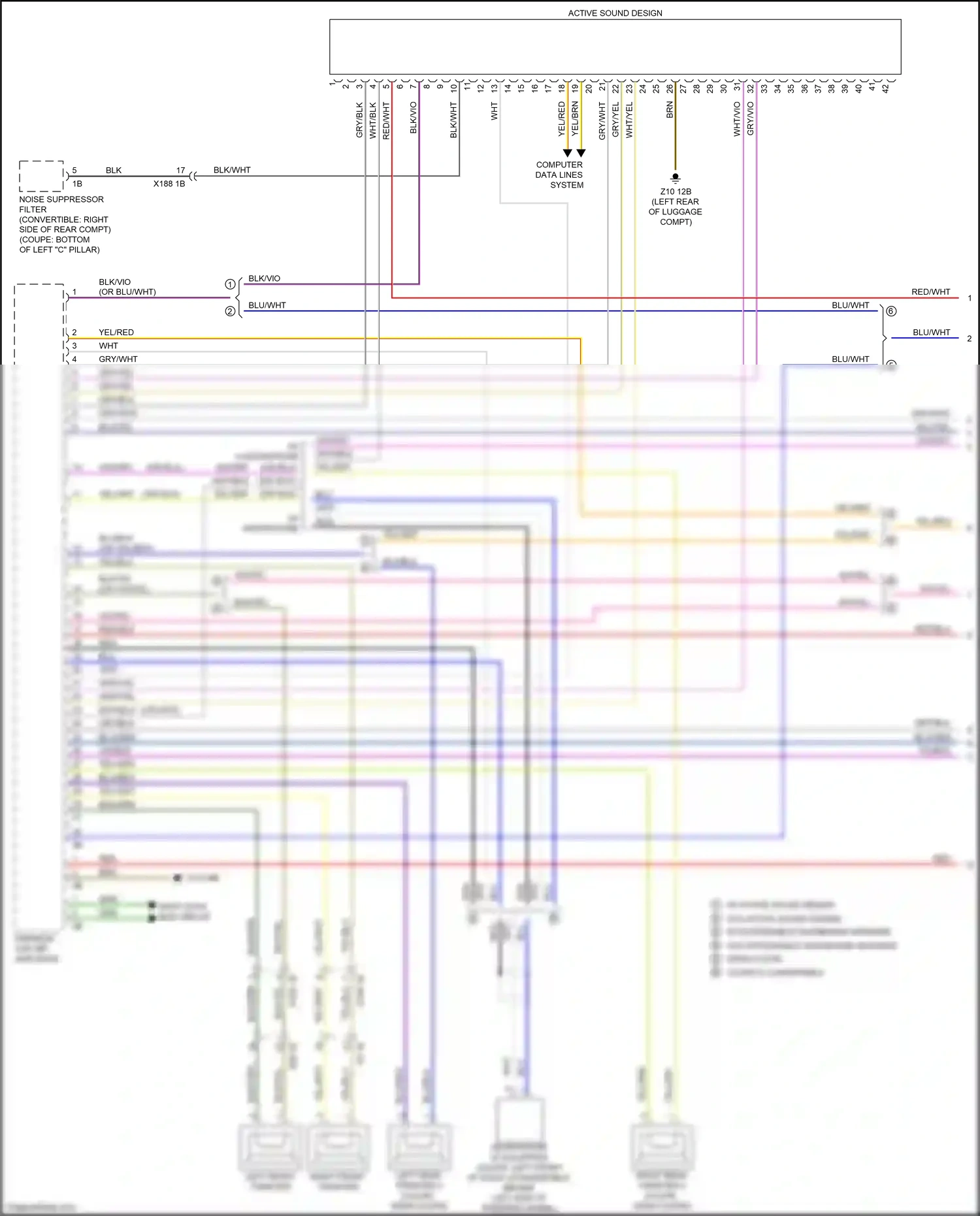 Wiring diagram computer data lines system for BMW M6 F06/F13/F12 facelift (2015-2018) (29 of 98)