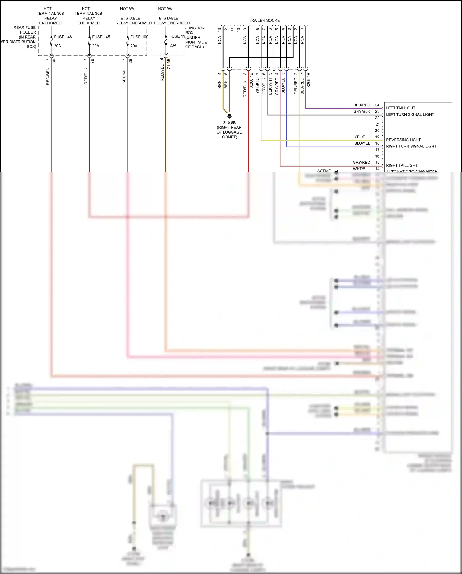 Wiring diagram computer data lines system for BMW M6 F06/F13/F12 facelift (2015-2018) (36 of 98)