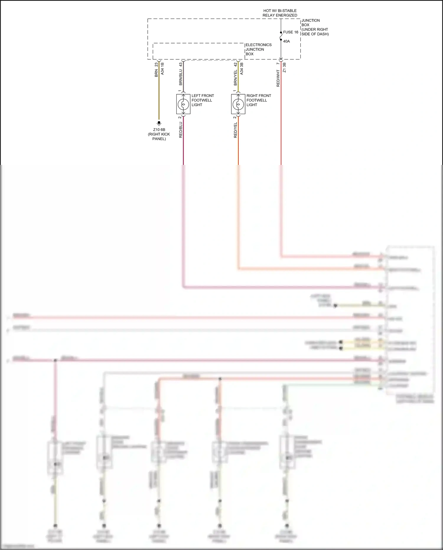 Wiring diagram computer data lines system for BMW M6 F06/F13/F12 facelift (2015-2018) (62 of 98)