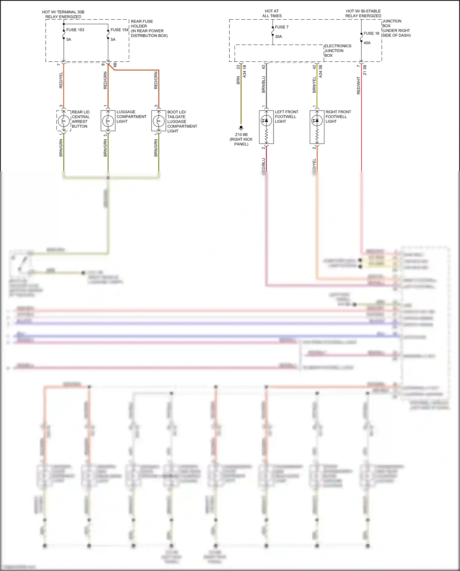 Wiring diagram computer data lines system for BMW M6 F06/F13/F12 facelift (2015-2018) (82 of 98)